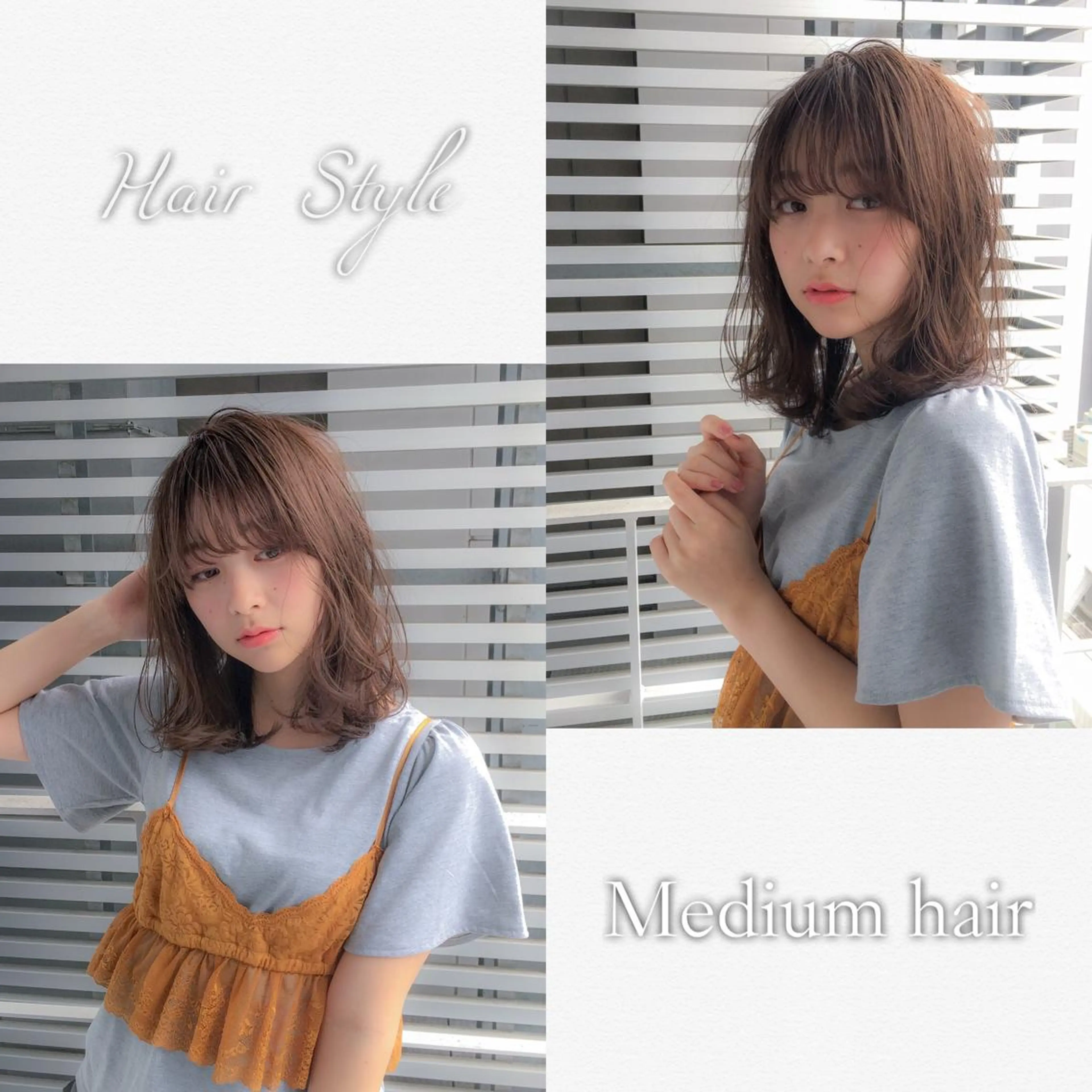 ミディアム カラー パーマ 顔周りレイヤー/ボブ 銀座✨中野まさひろのヘアスタイル