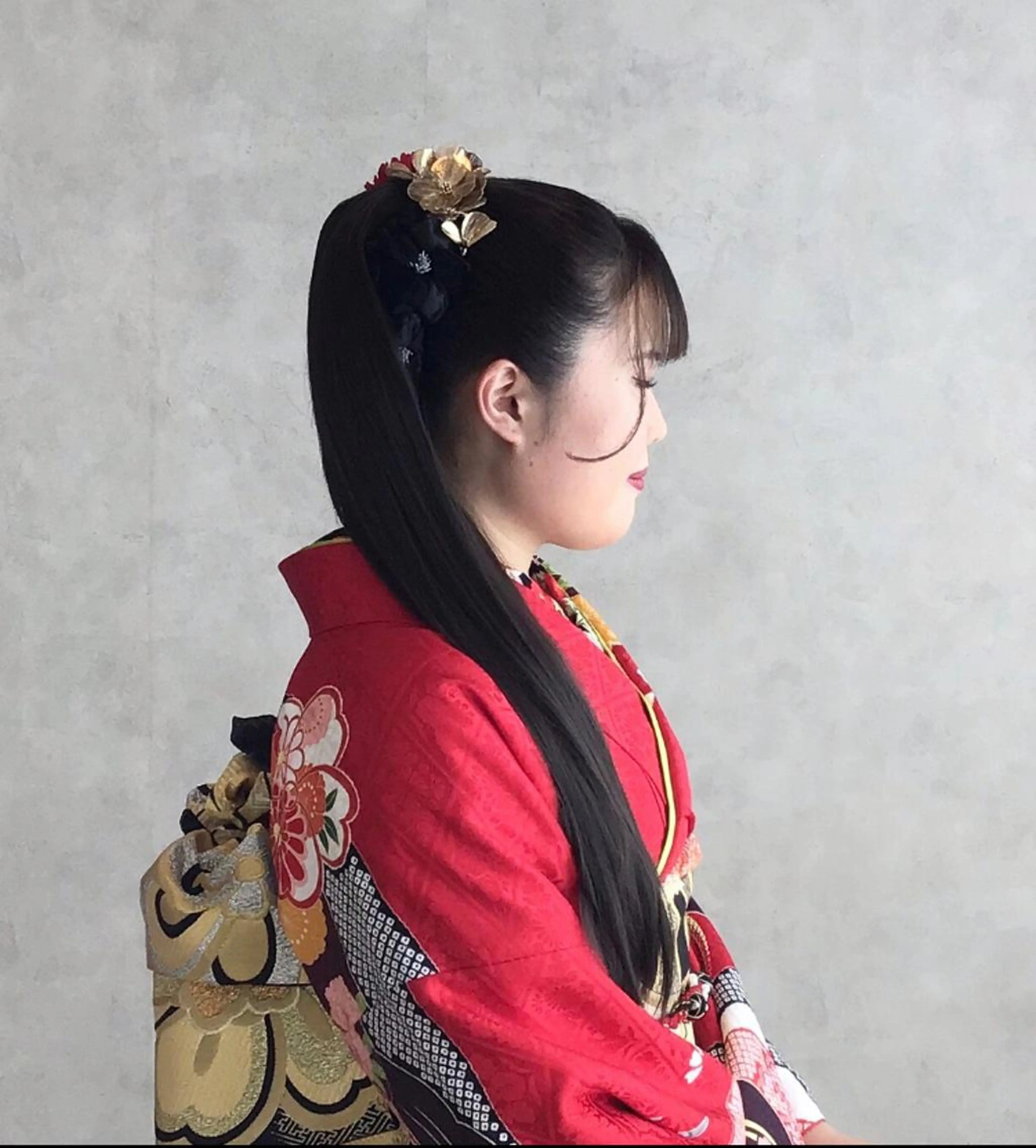 ヘアアレンジ 成人式 エクステ 林 エリのヘアスタイル