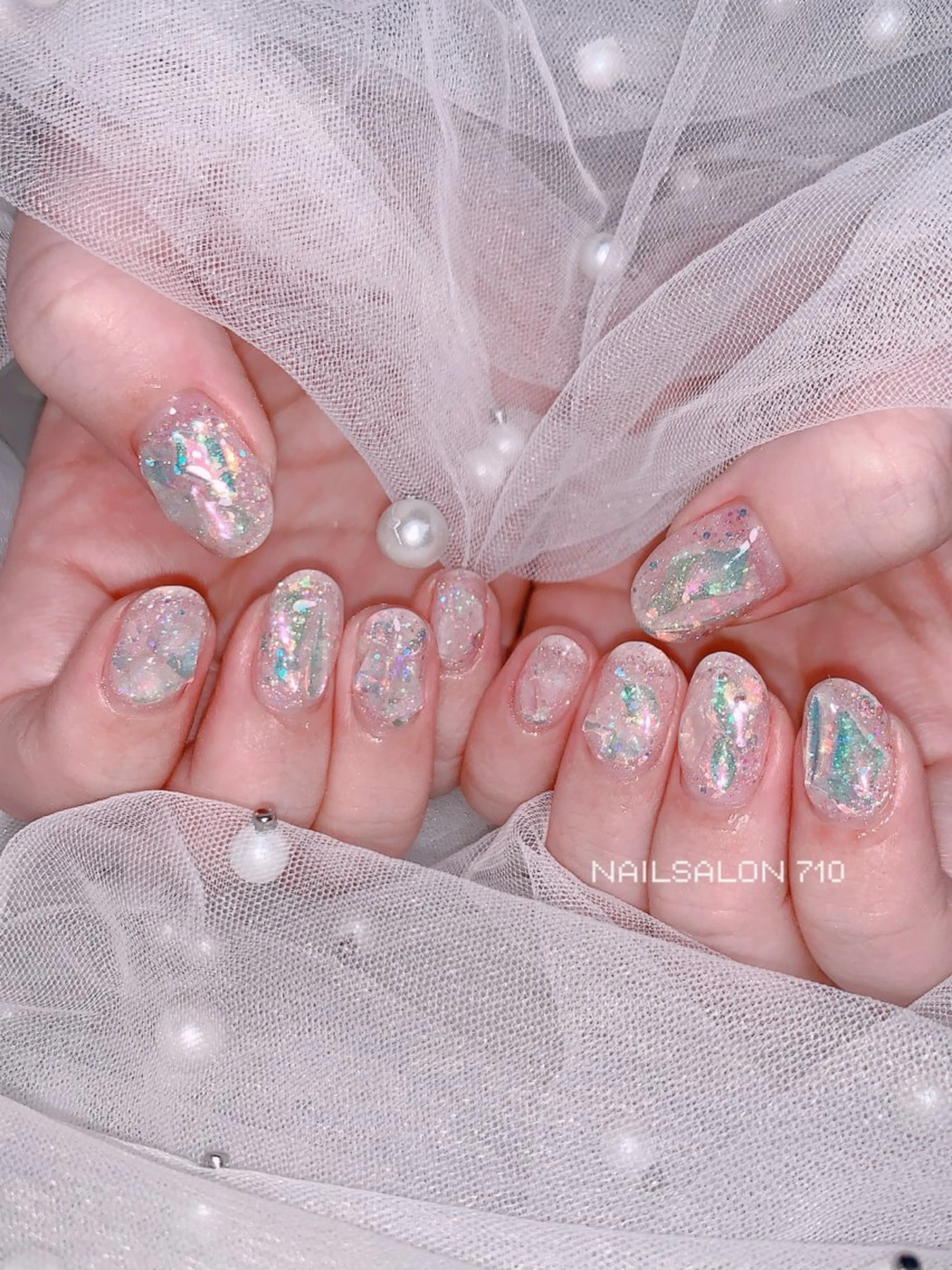 ネイル ロングネイル ハンドネイル フットネイル ナナイチゼロ I.Naoのネイルデザイン