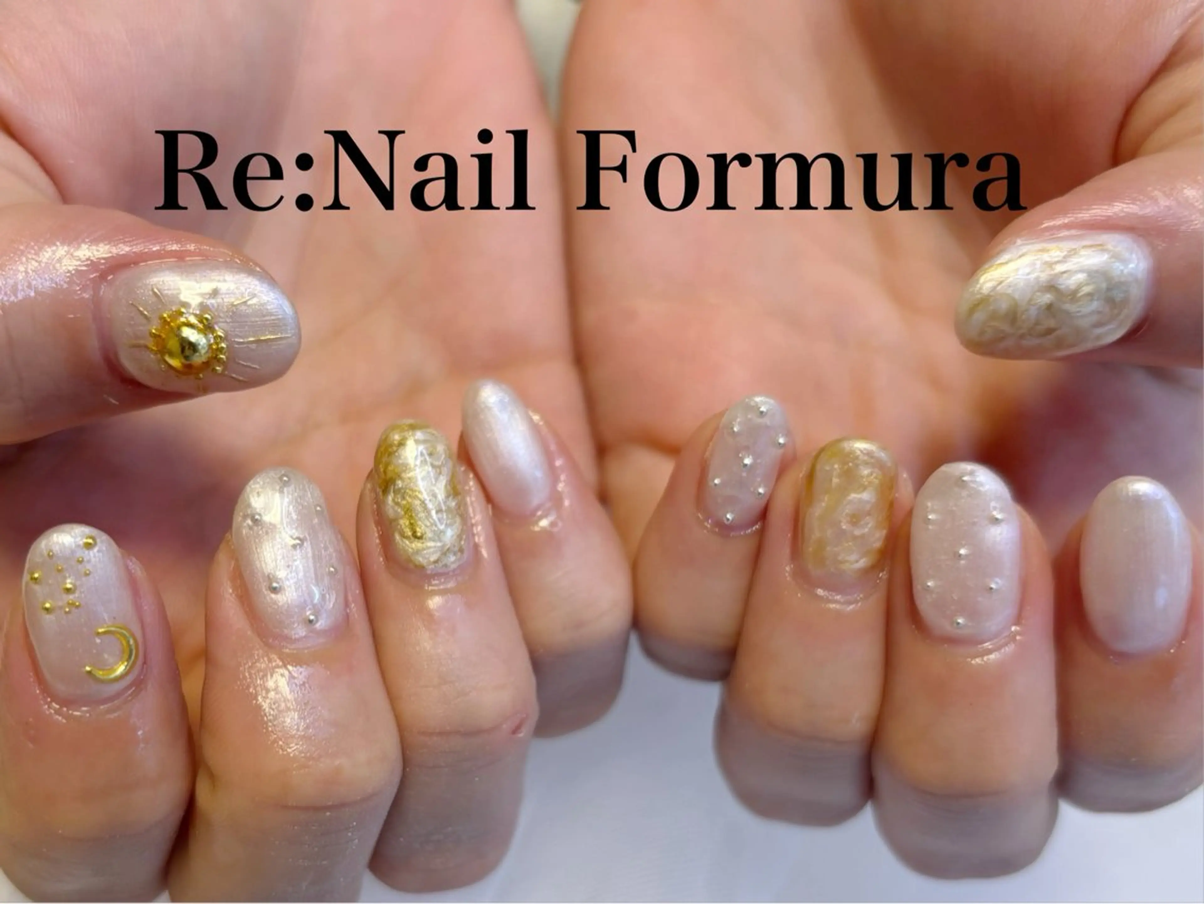 ミディアム ハンドネイル Re:Nail Formula所属・kido chieのネイルデザイン