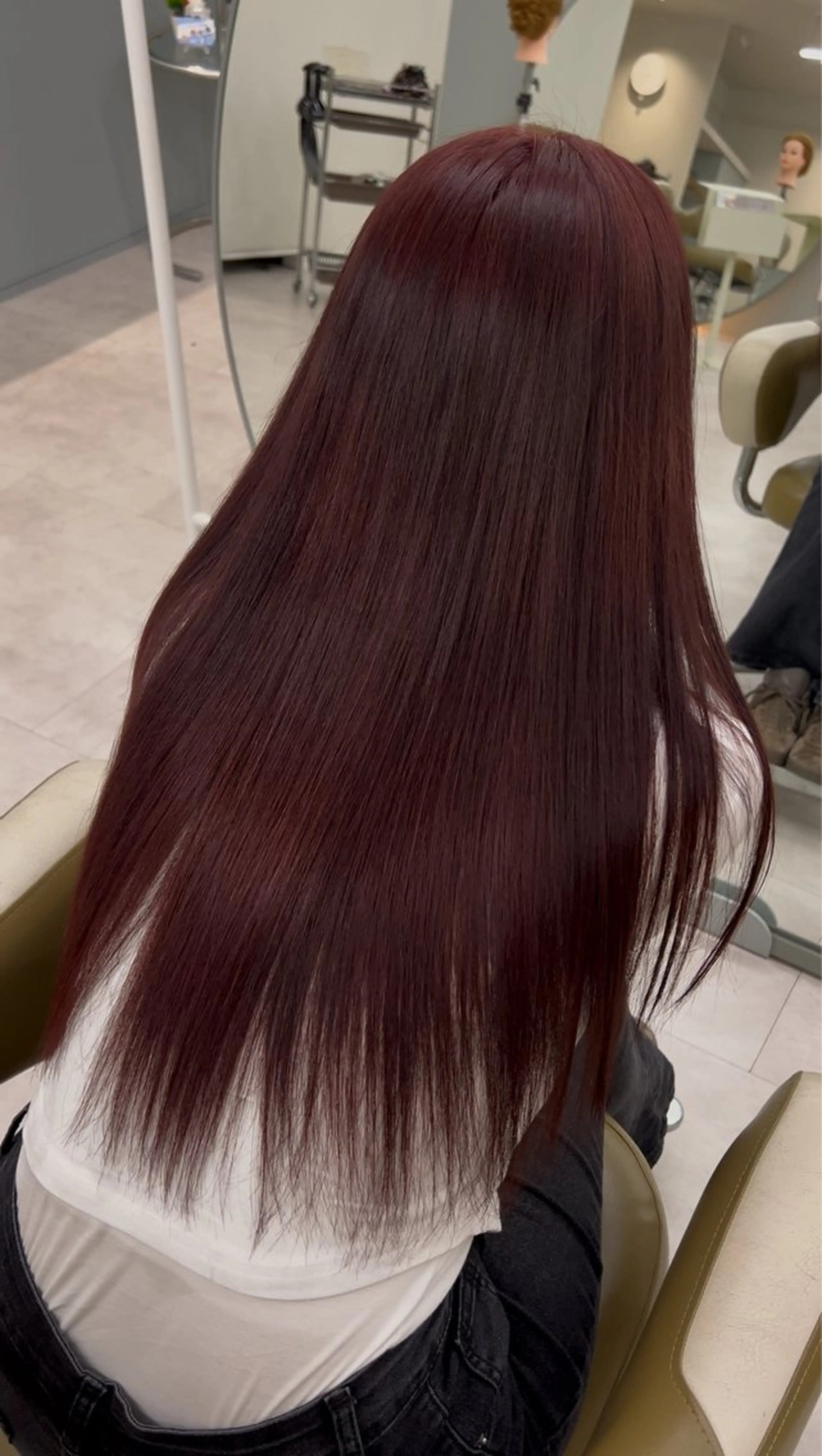 ロング カラー ブリーチ ブラウンカラー ダブルカラー ブリーチなしカラー ピンクカラー 🦋ブリーチカラー ×ベージュ🦋まなかのヘアスタイル