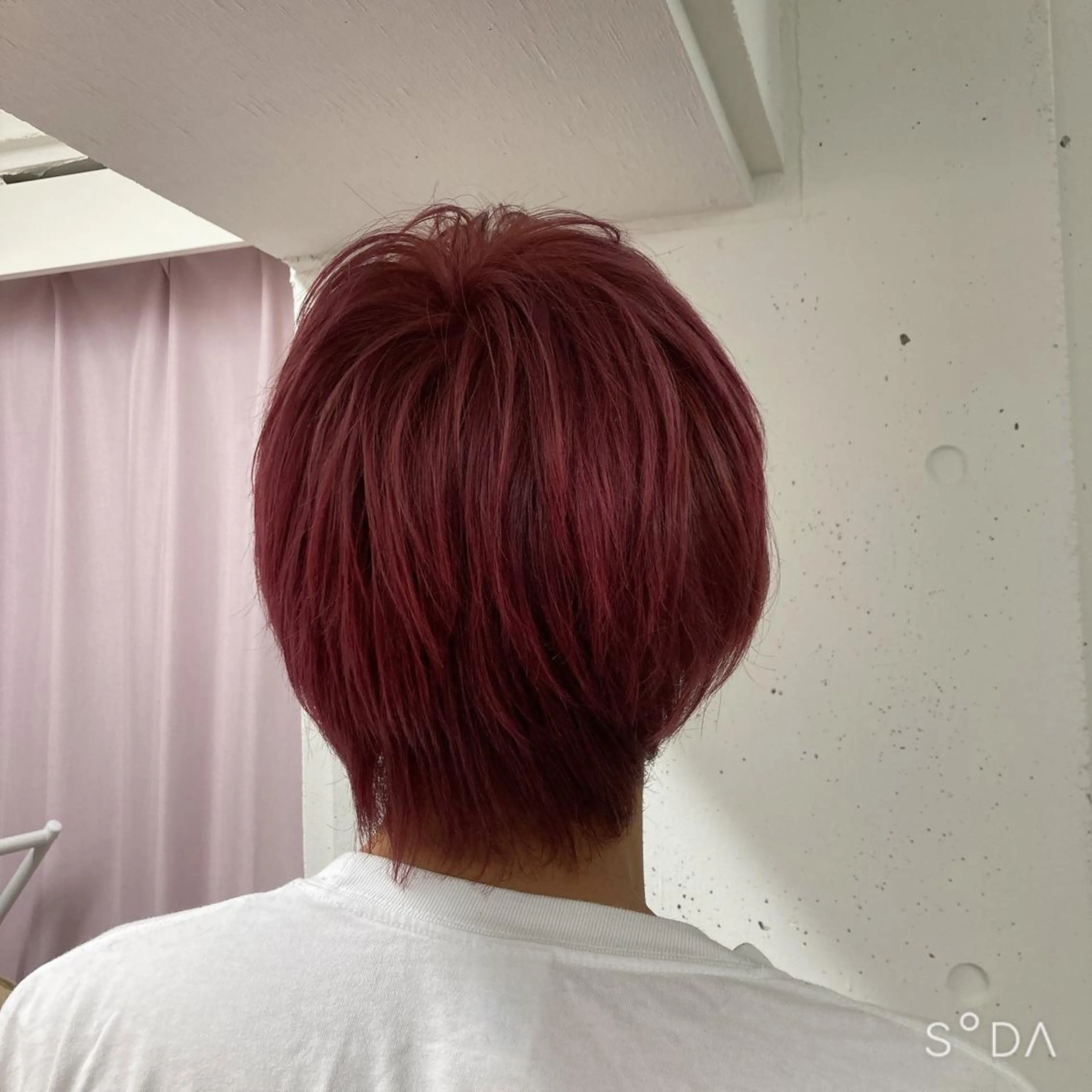 ショート カラー ピンクカラー ミルミー美容室所属・🦄💒💓齎藤 七海子🦄💒💓のマツエク・マツパデザイン