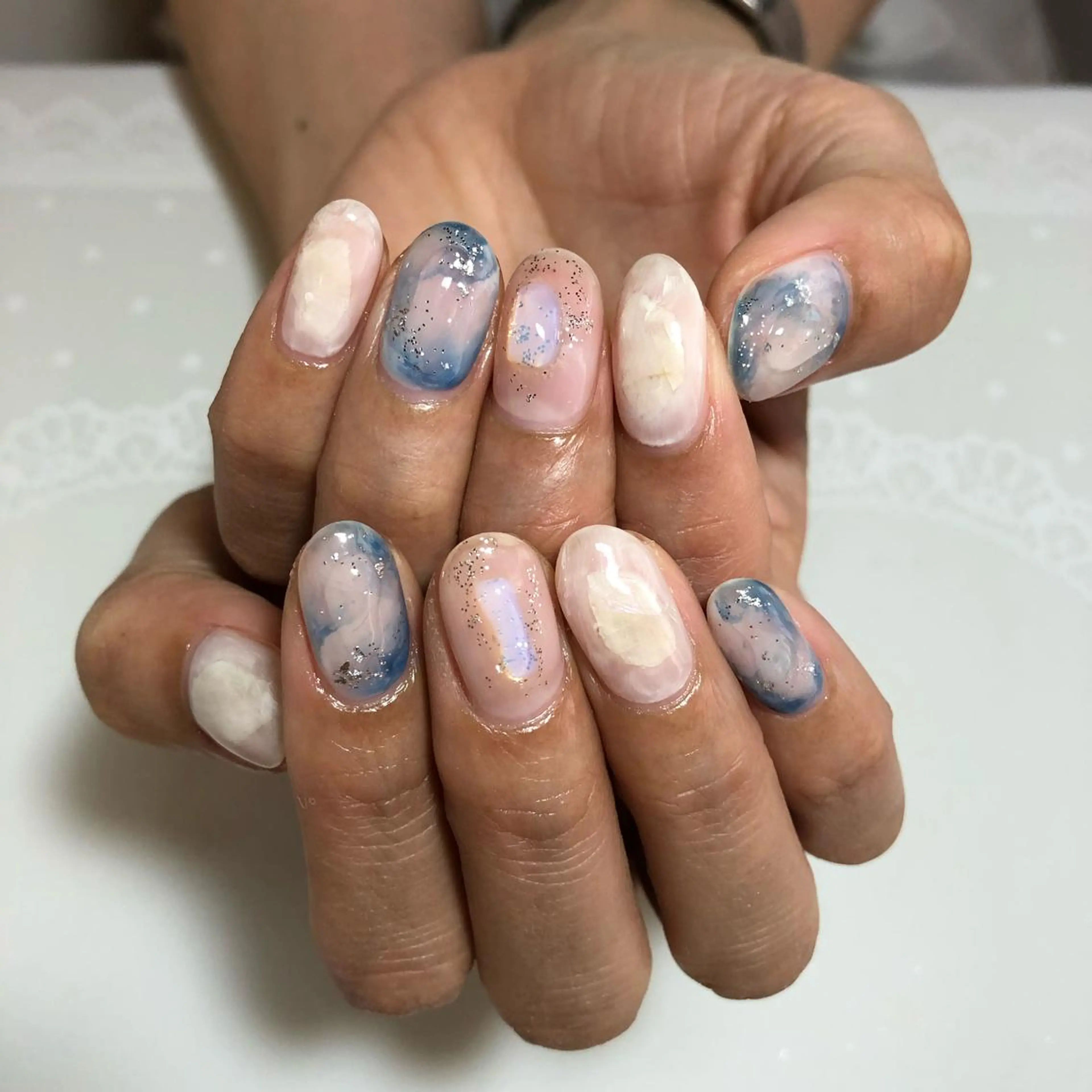 ネイル ニュアンスネイル g-up nail所属・米田 律子のネイルデザイン