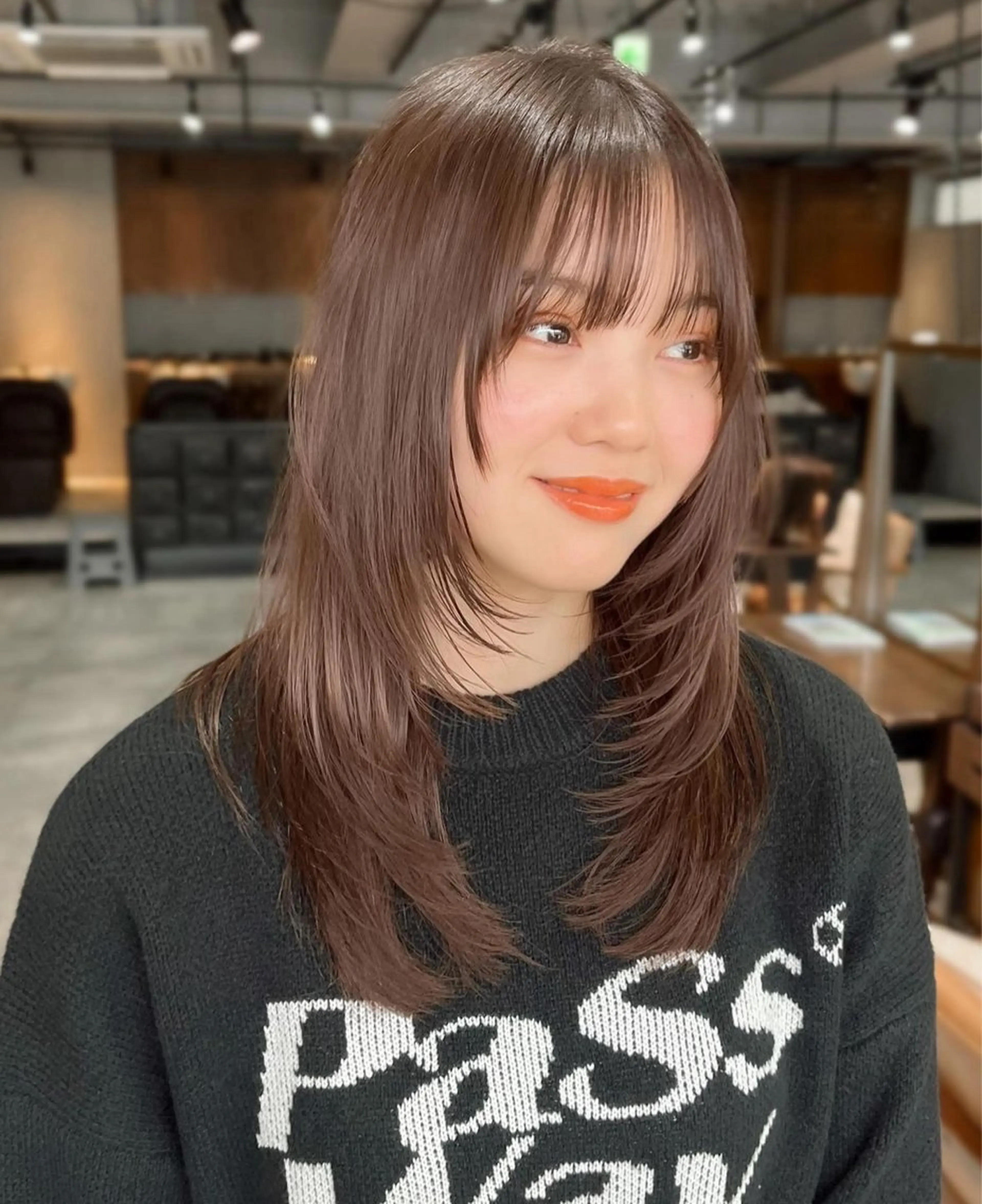 ロング 髪質改善 縮毛矯正 トリートメント 脇野 茉優のヘアスタイル