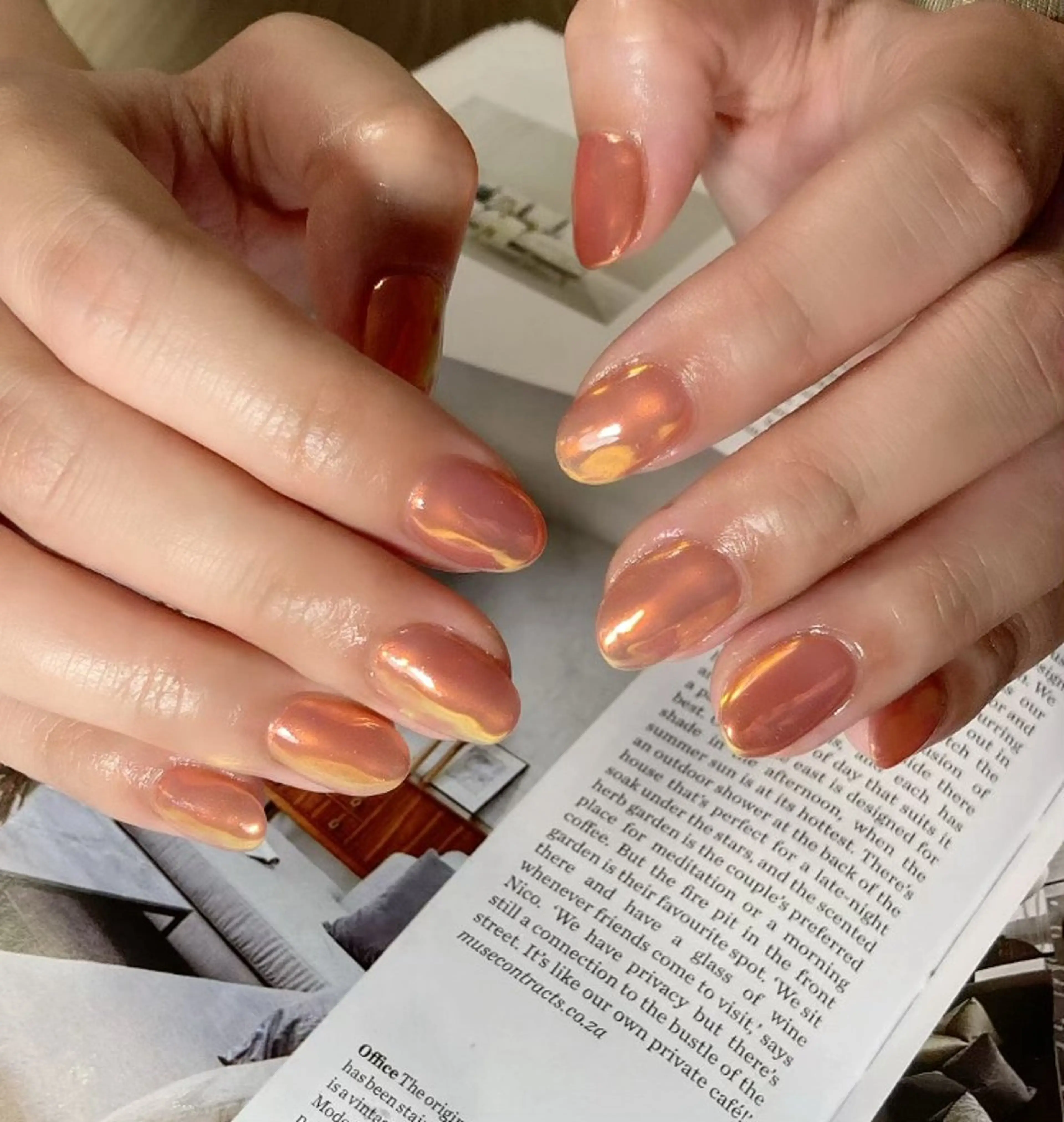 ネイル オーロラネイル Lofi nails ゆきこのネイルデザイン