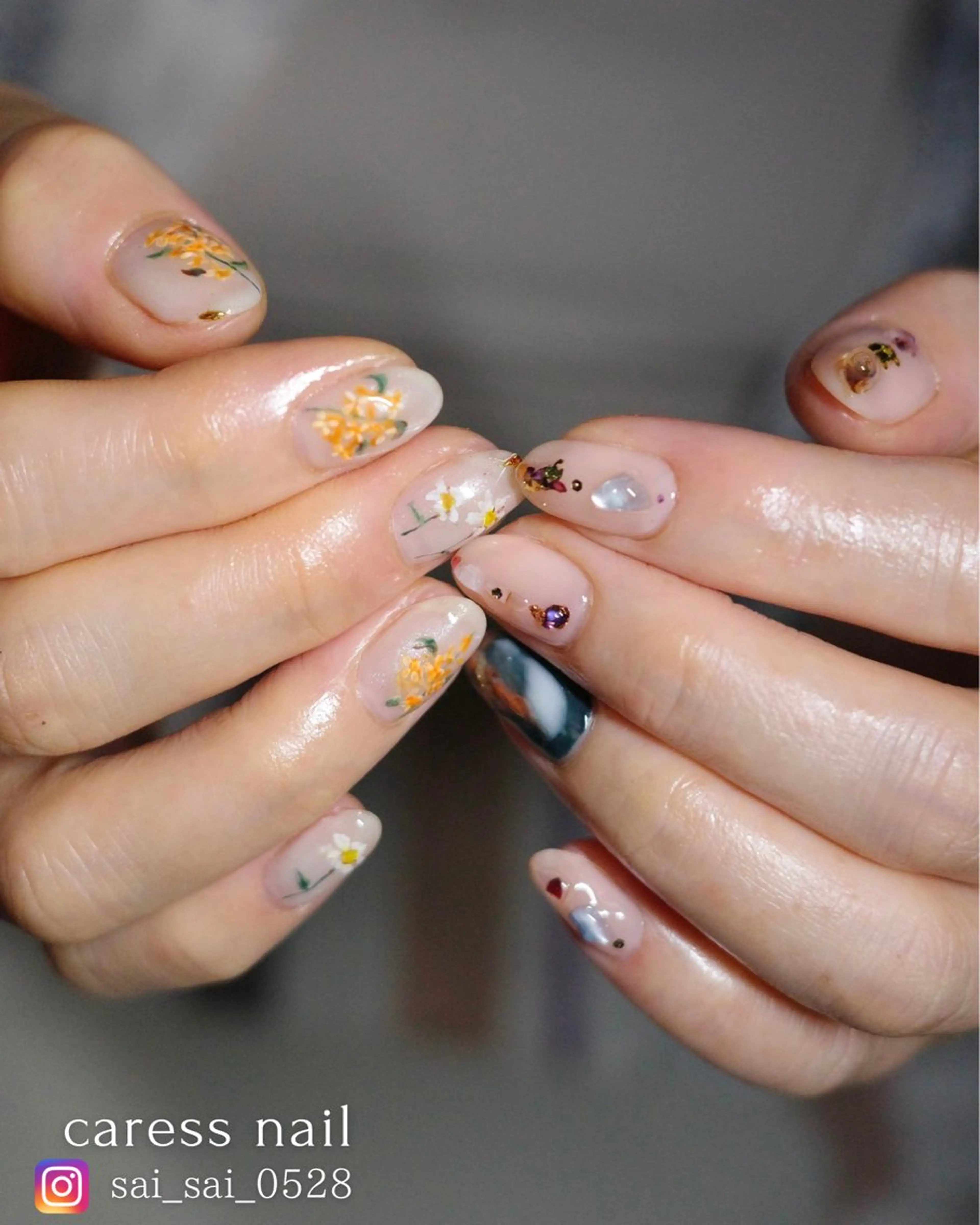 ネイル caress  nail カレスネイル　代々木上原所属・カレスネイル さいのネイルデザイン