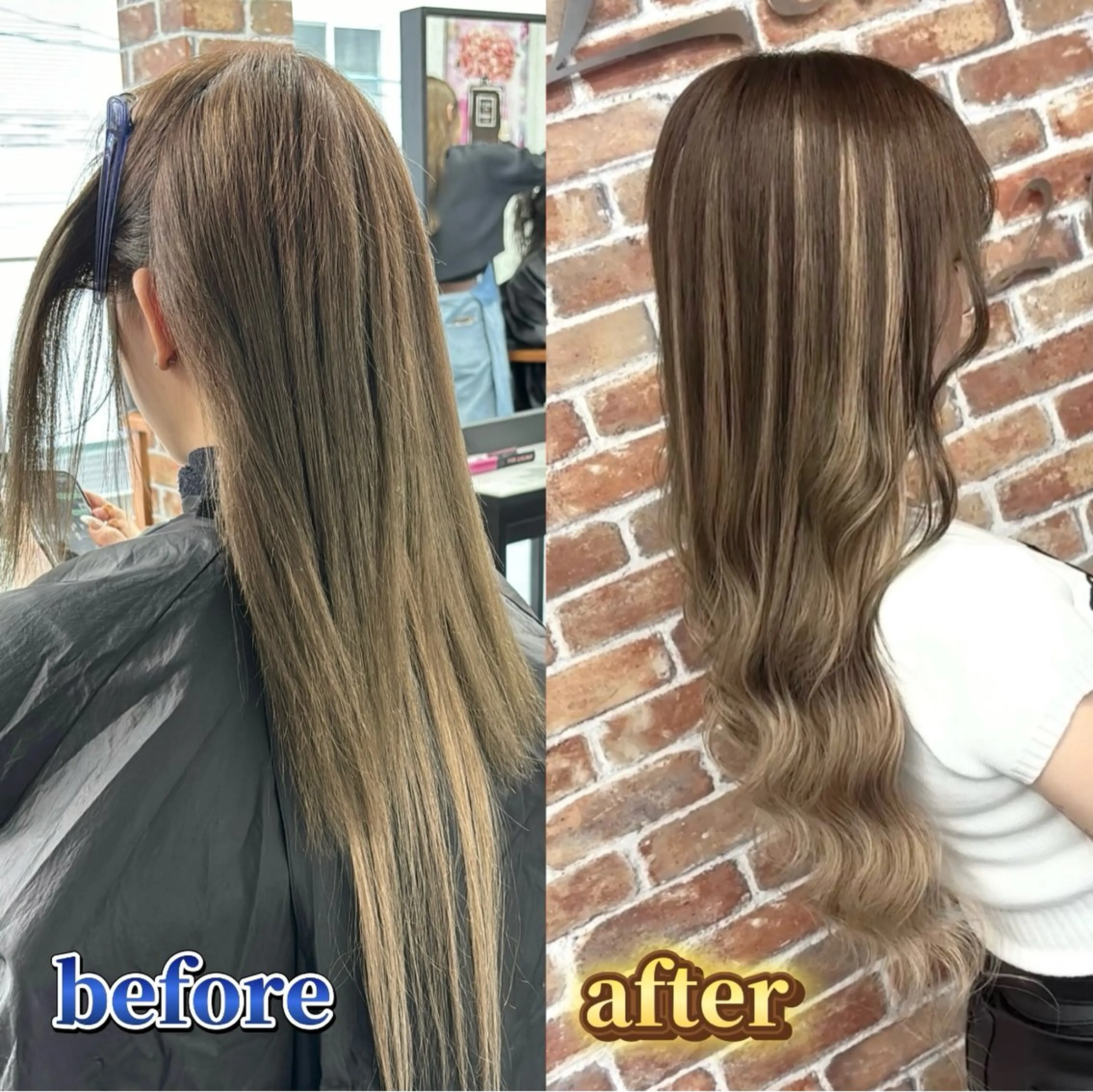 ロング カラー カット ヘアカラー エクステ ギャルの革命児 秀斗のヘアスタイル