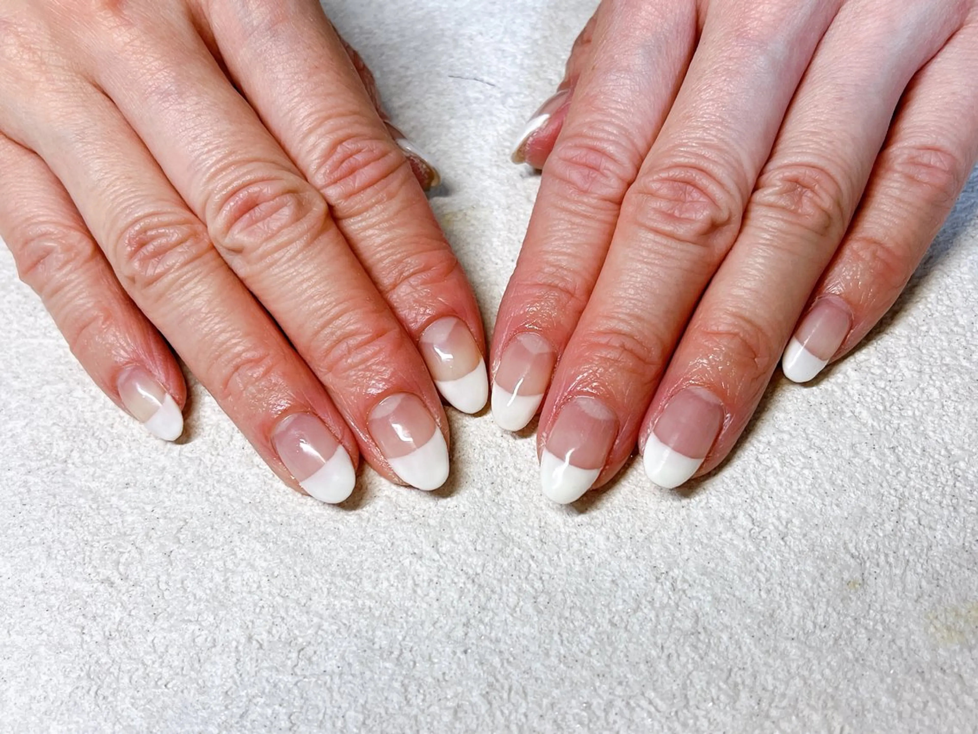 ネイル オーロラネイル フットネイル フレンチネイル ジェルネイル 韓国ネイル Mogu nail 二子玉川のネイルデザイン