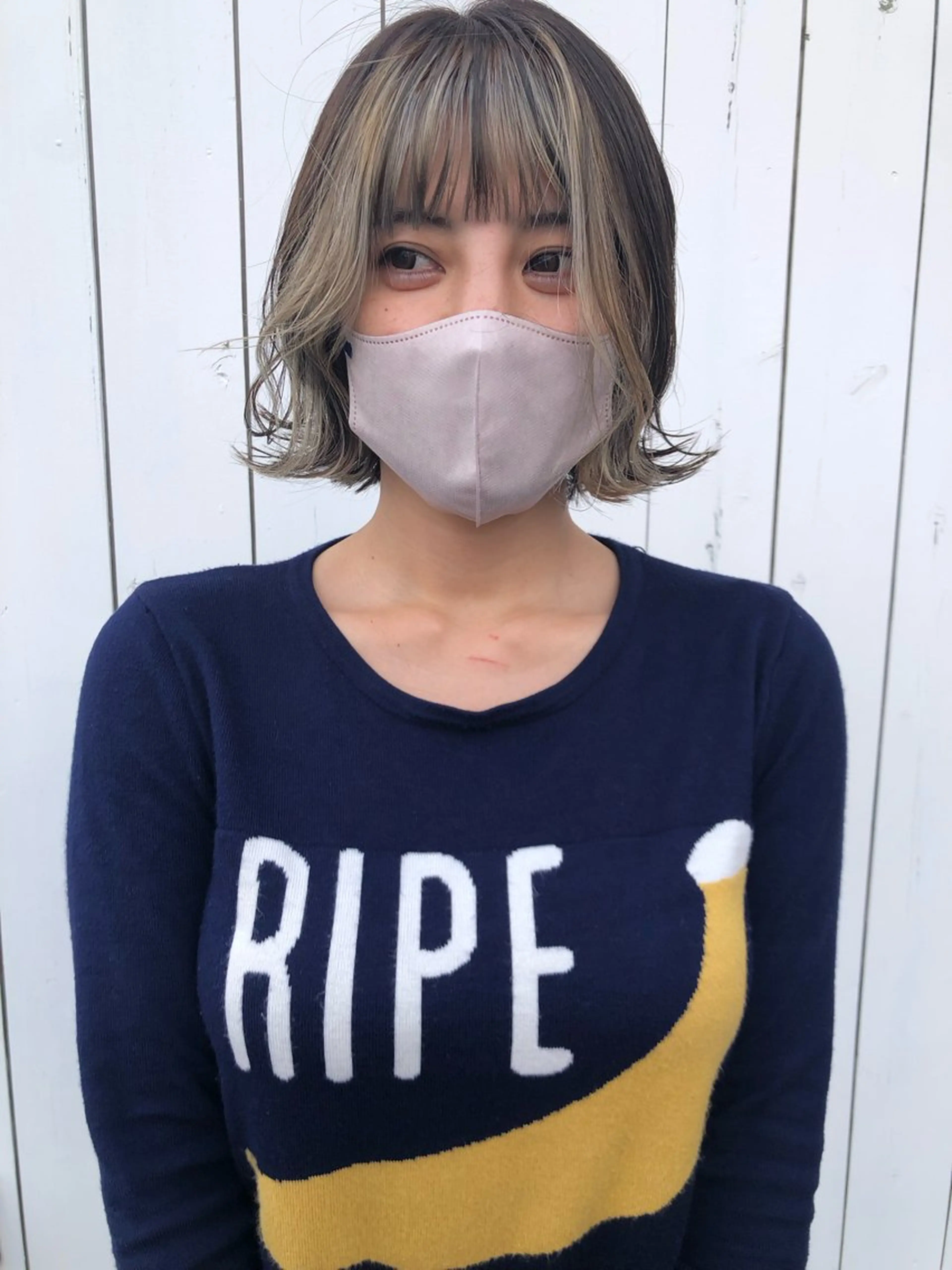 ミディアム カラー カット デザインカット🎨 ボブ🫟おざきのヘアスタイル