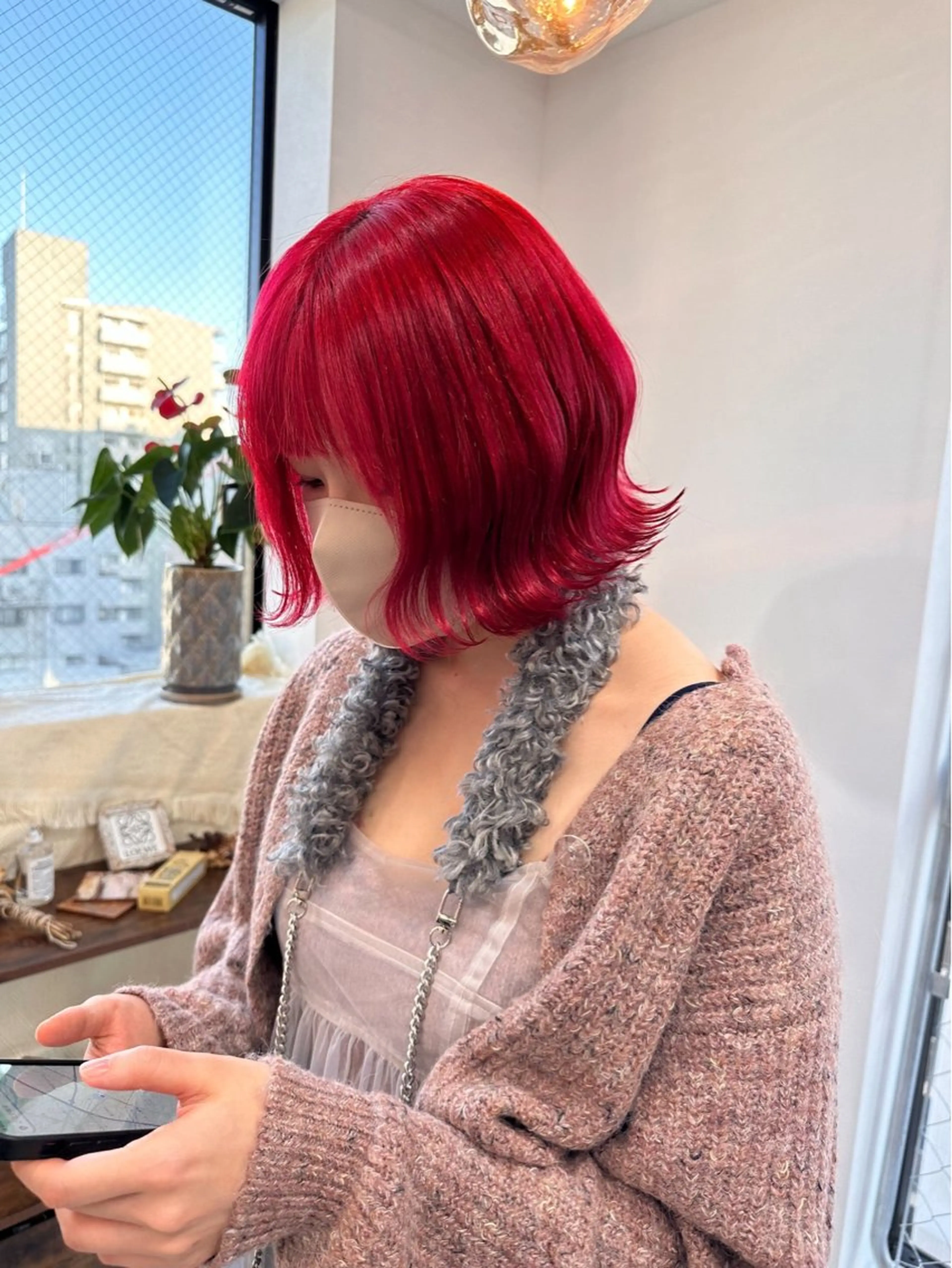 ショート カラー ヘアアレンジ 𝐠𝐢𝐫𝐥𝐲 𝐦𝐨𝐝𝐞🖤のヘアスタイル