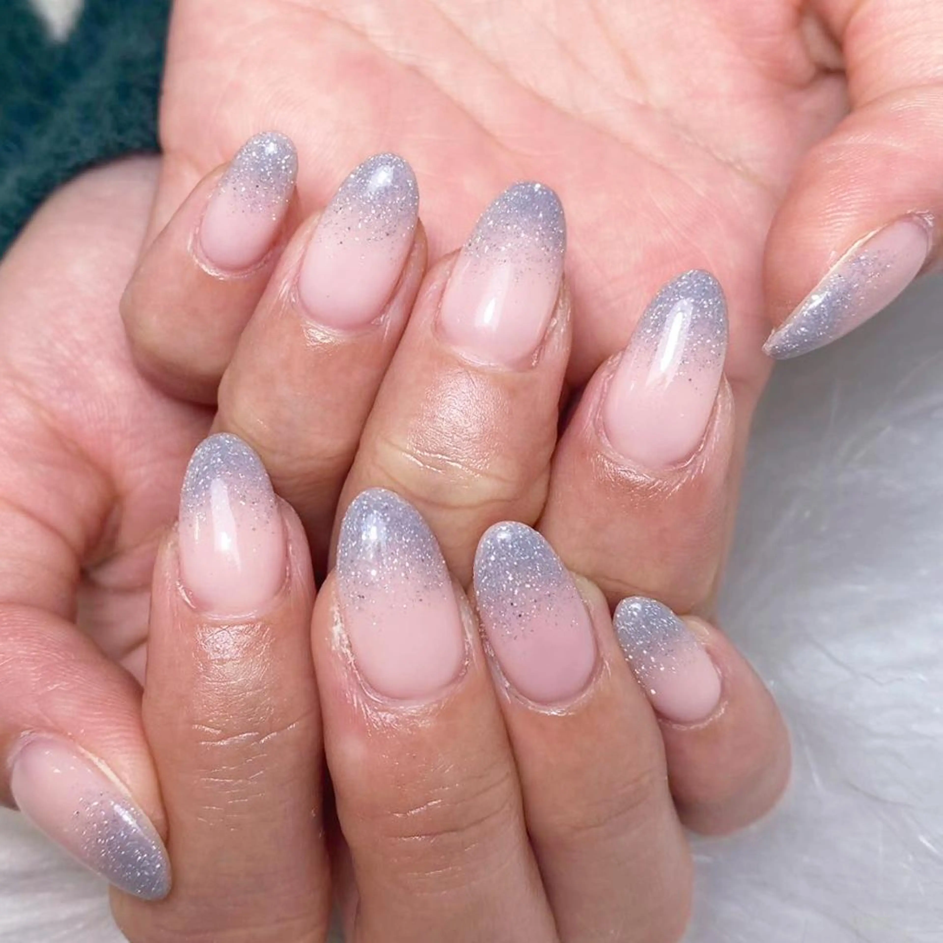 ネイル アートネイル オーロラネイル フラッシュネイル ガーリー キラキラネイル ハンドネイル DIAMOND NailStudioのネイルデザイン