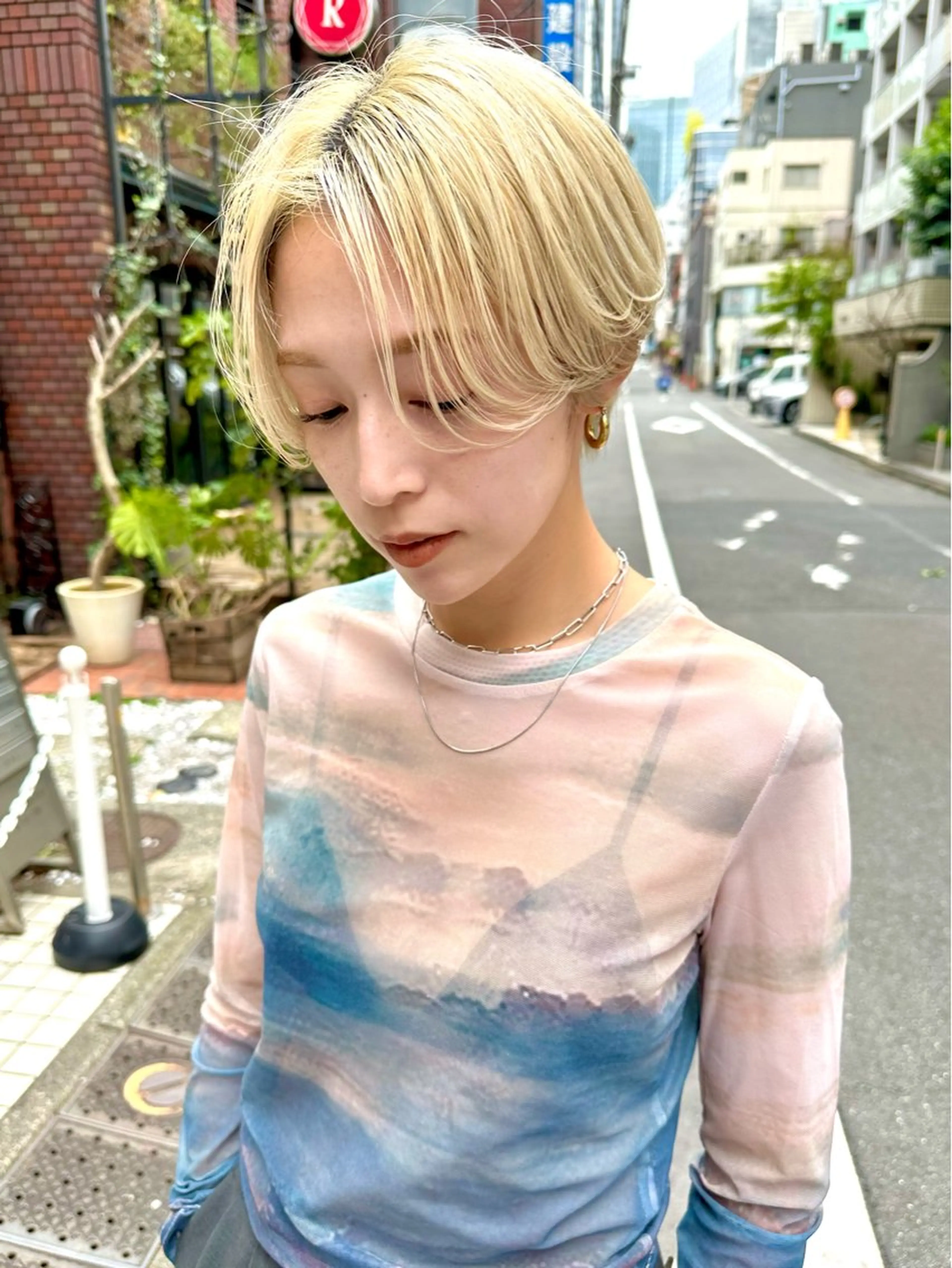 ショート カット ヘアカラー 骨格診断で絶対可愛い ✨丸みショート✨凌弥のヘアスタイル