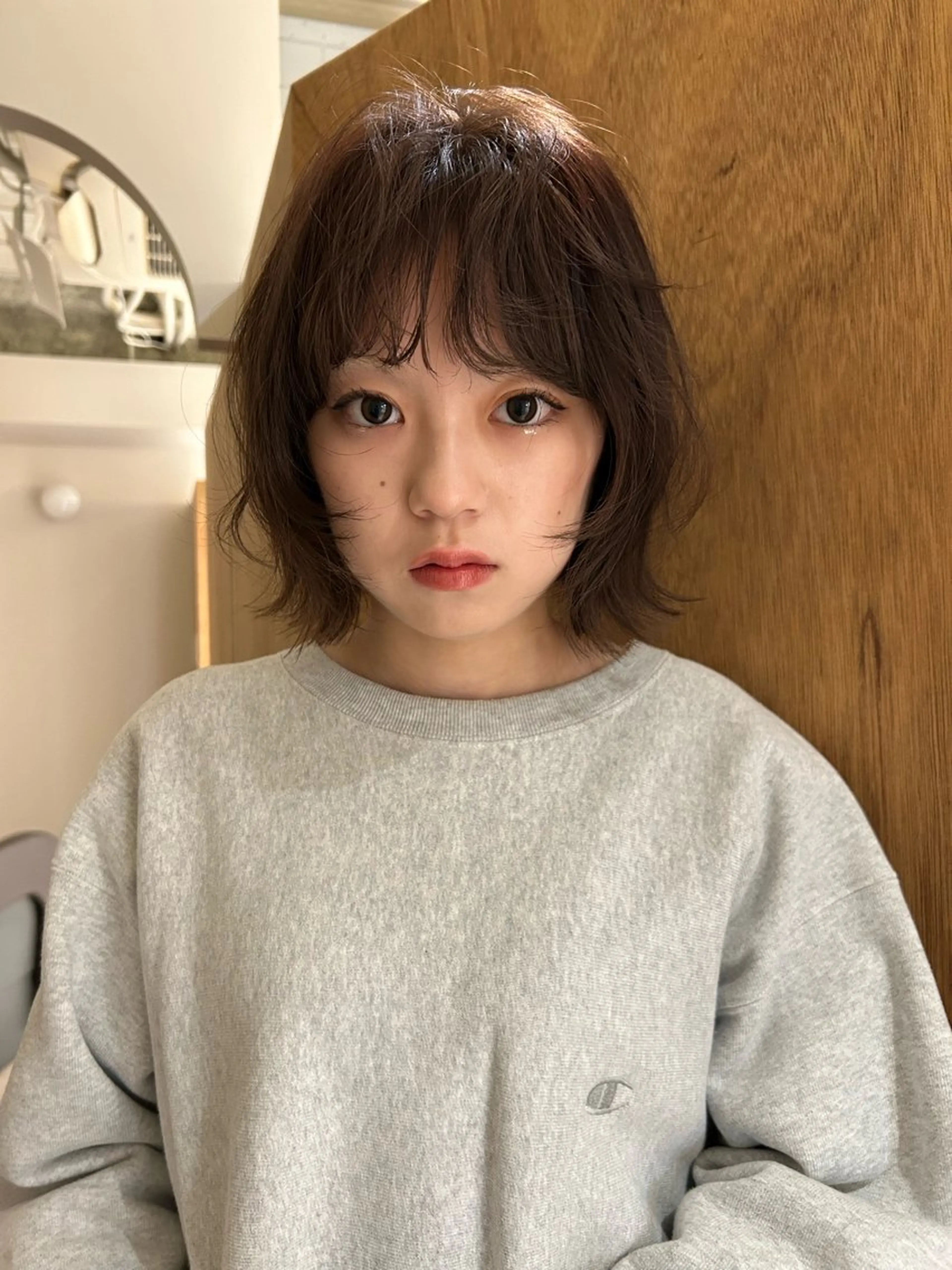 ミディアム カラー ブラウンカラー yewscent / konaのヘアスタイル