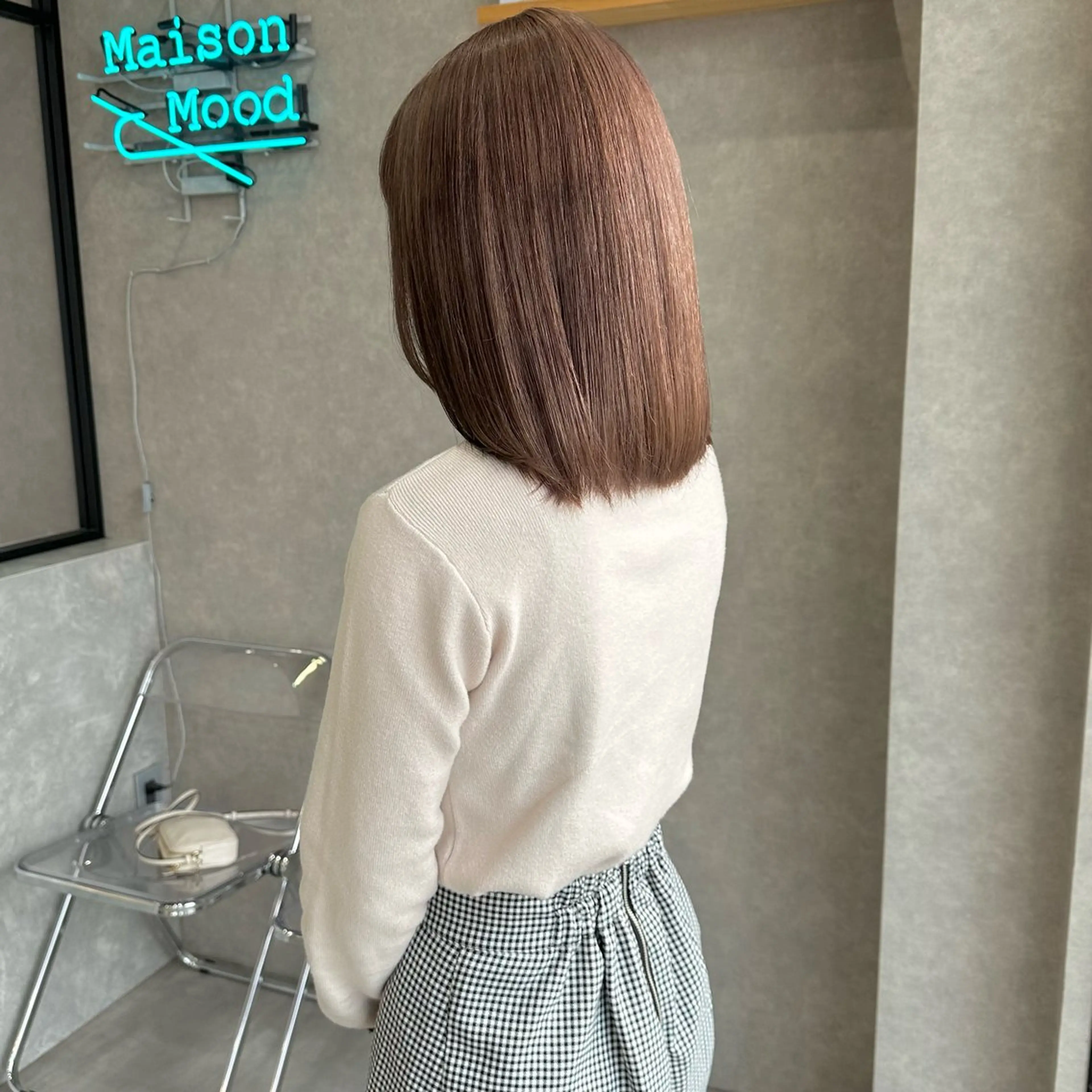 ミディアム カラー はちすか るかのヘアスタイル