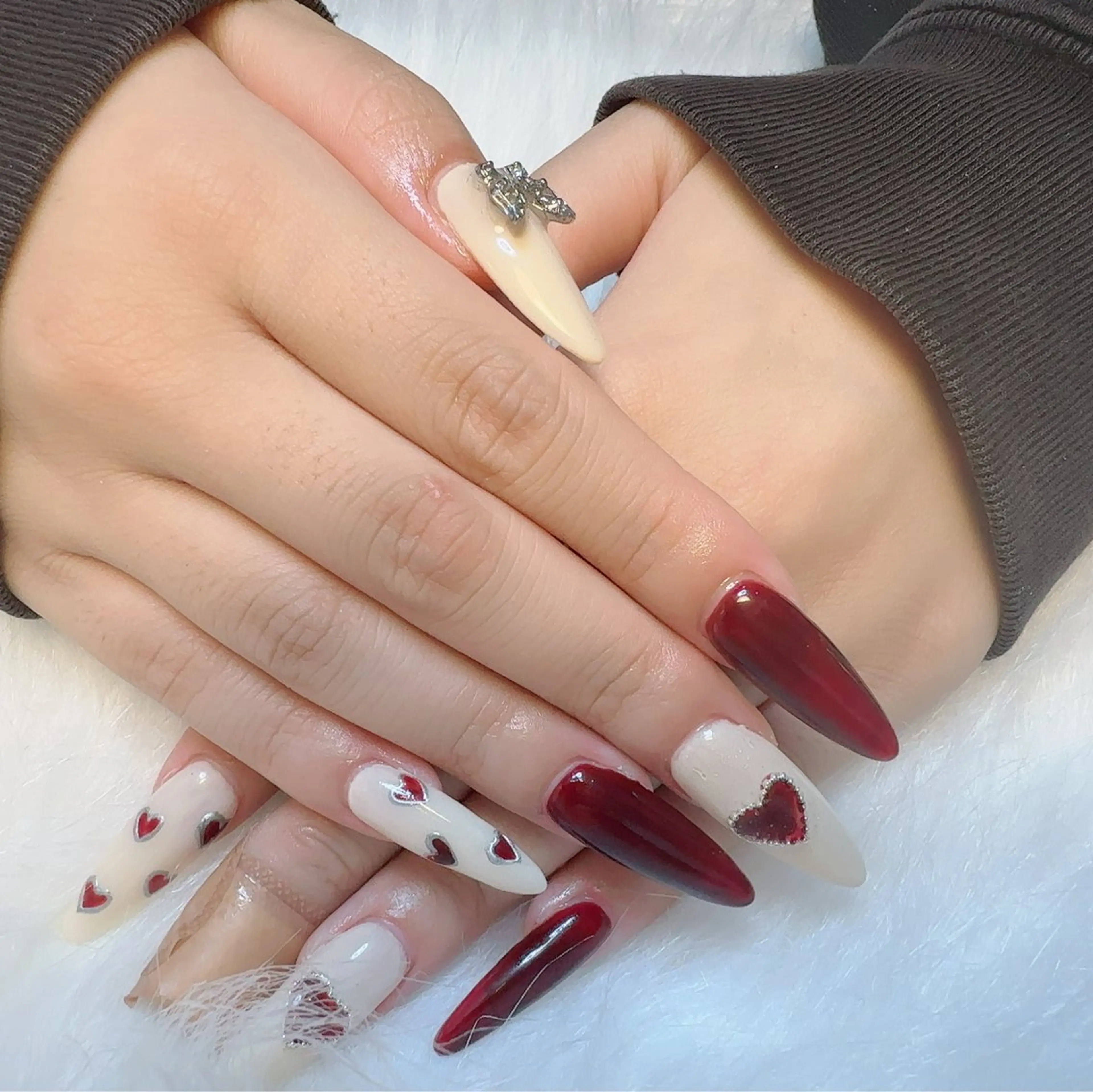 ネイル ハンドネイル kao nail マグネット/長さだしのネイルデザイン