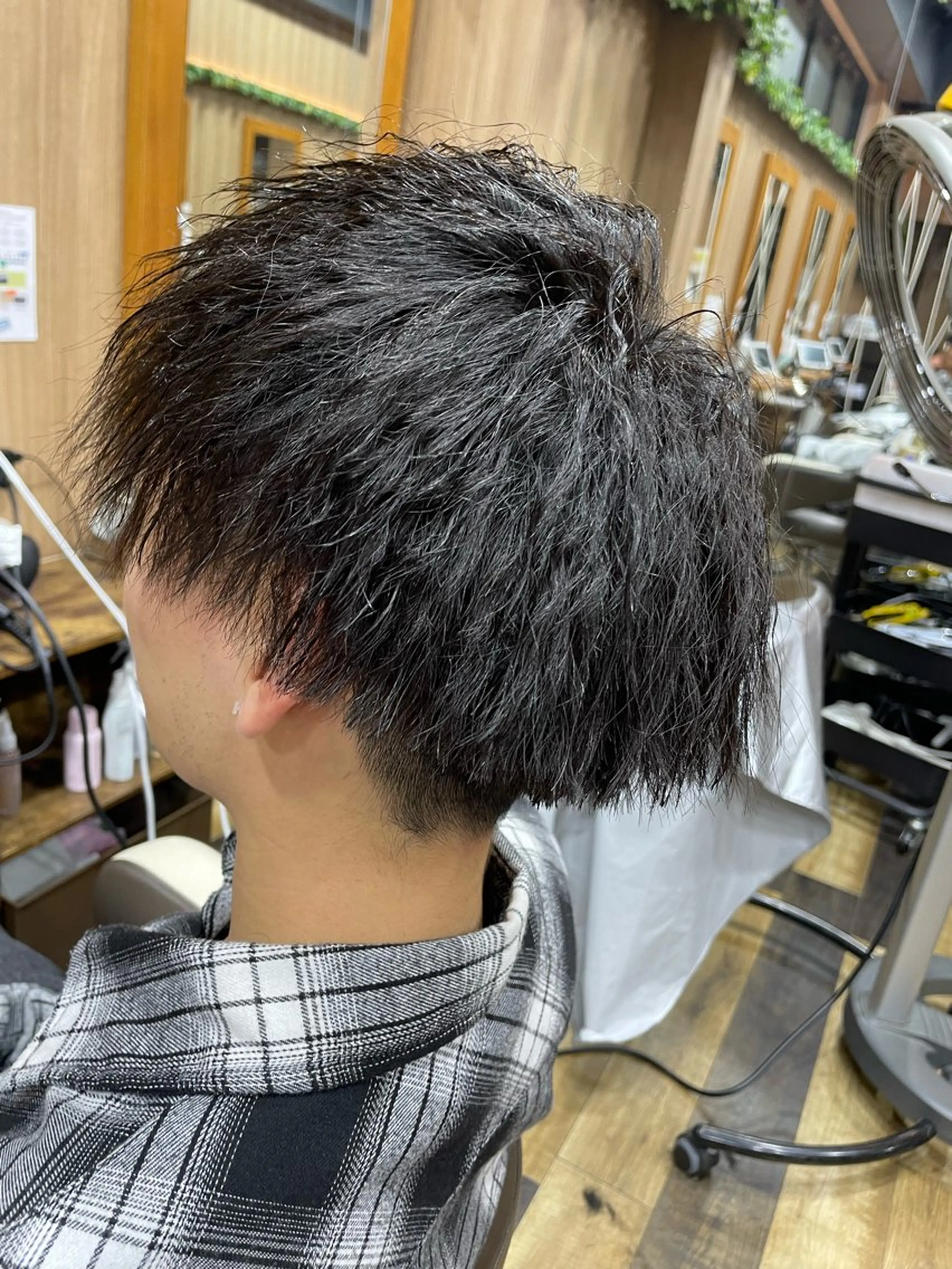 ショート メンズ カット パーマ 山際勇策 /岐阜美容師のヘアスタイル