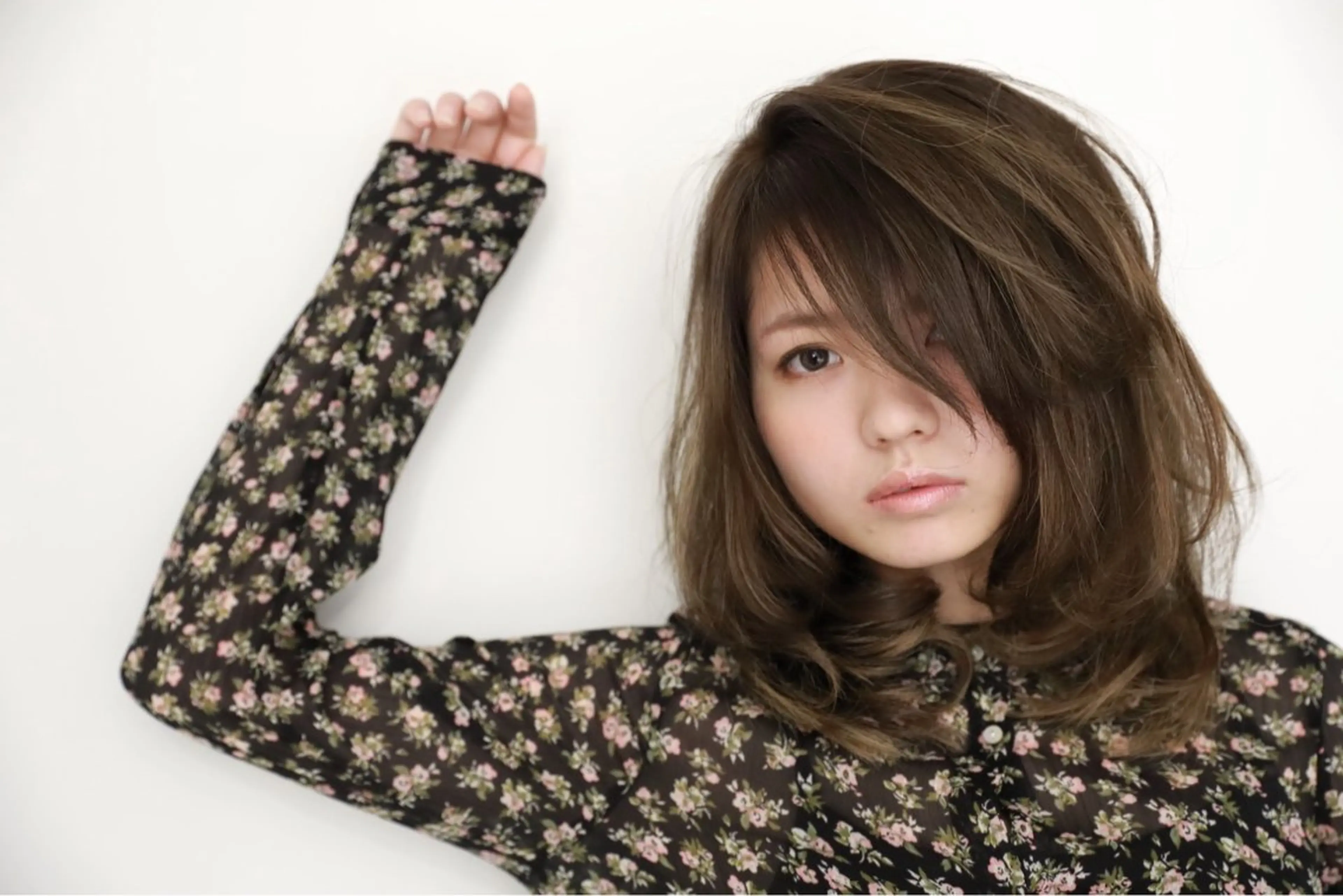 ミディアム ハイライト 髪質改善 小顔カット Endearing 銀座/レイヤーカットのヘアスタイル