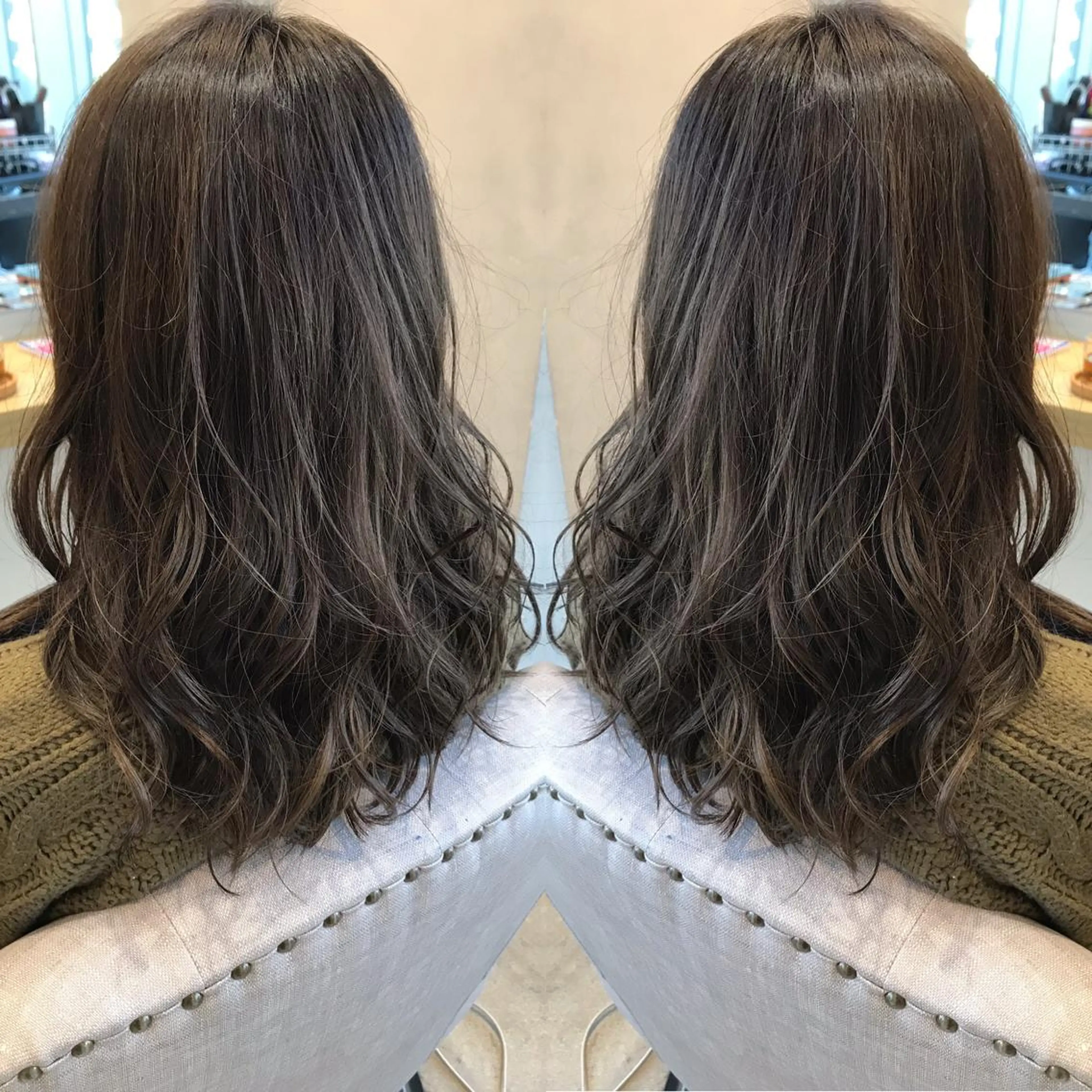 ミディアム カラー ヘアカラー トリートメント Livnaリヴナ立川所属・レイヤー/ハイライト /立川/赤池宏隆のヘアスタイル