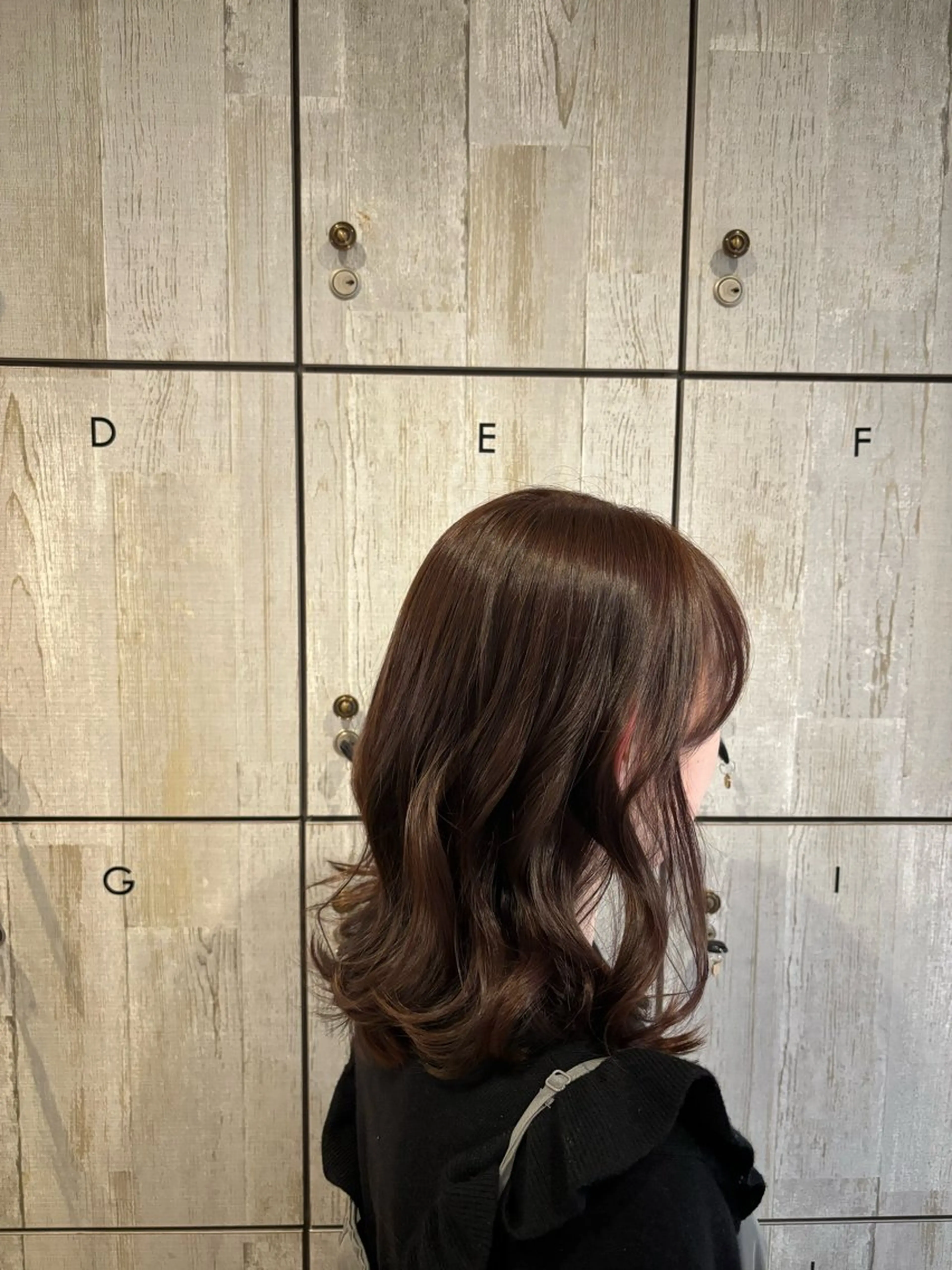 ミディアム カラー 透明感カラー/ くびれヘア/ユウユのヘアスタイル