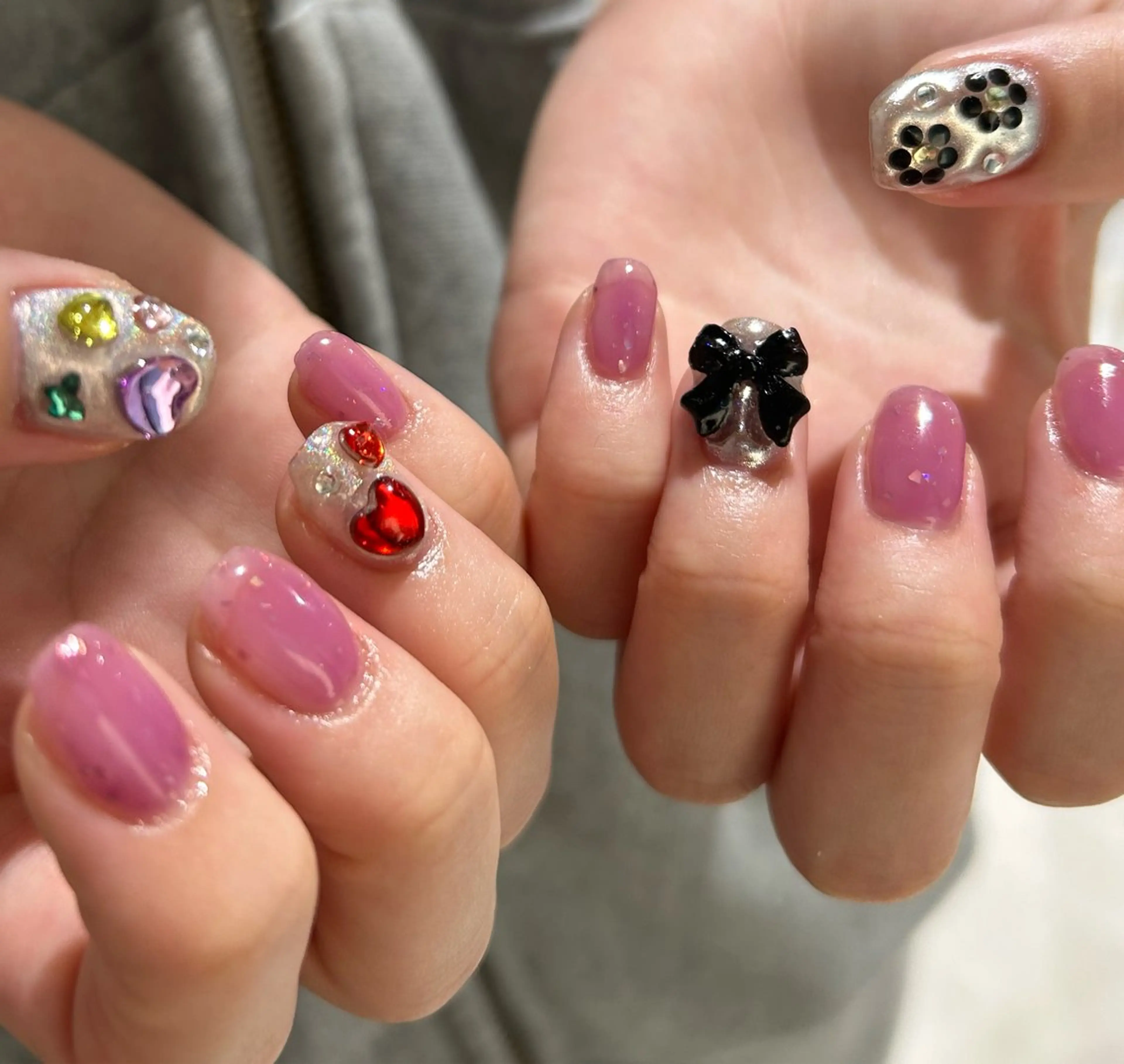 ネイル ミラーネイル 大山 なつみのネイルデザイン