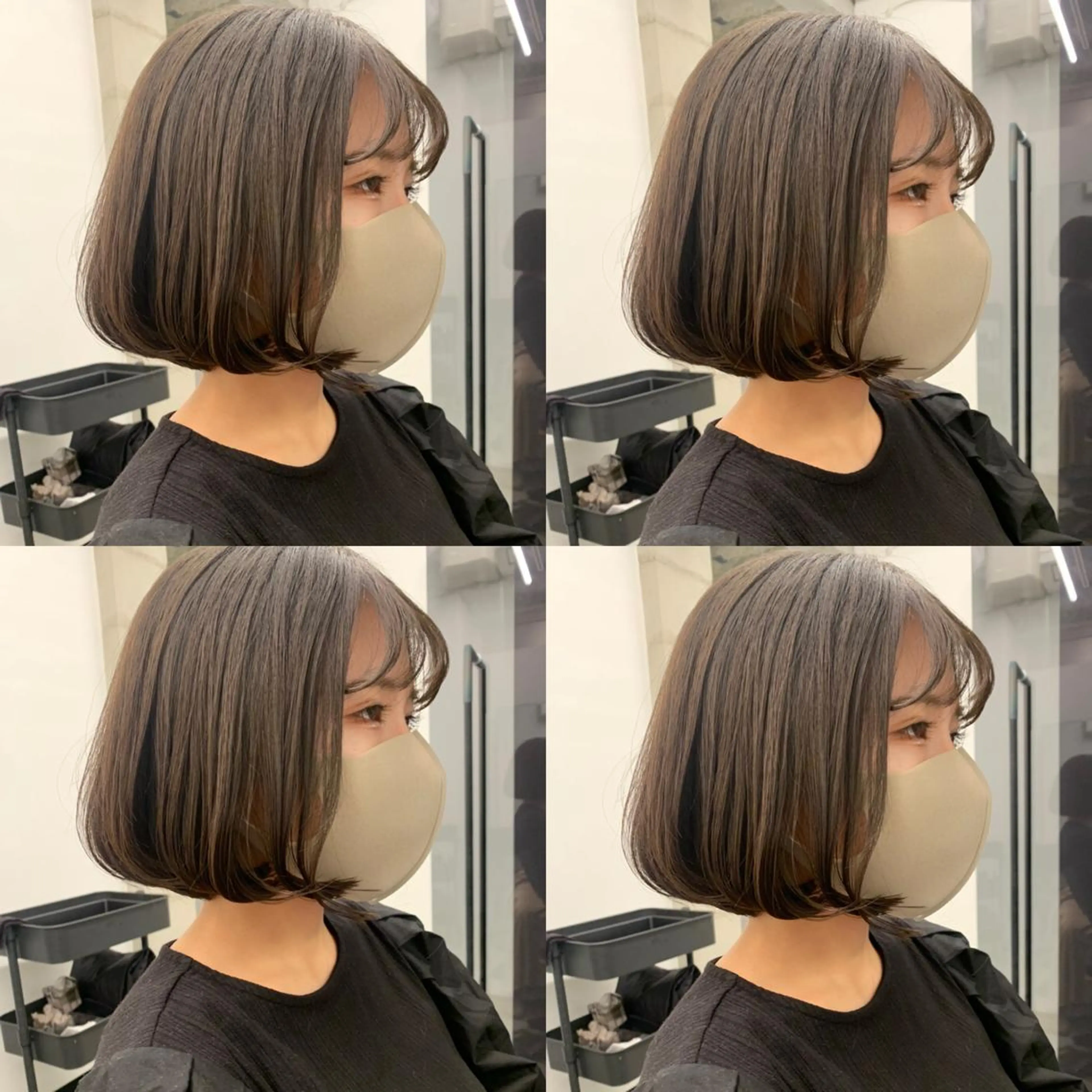 ショート カラー 透明感/オリーブ/ グレージュ/YUKAのヘアスタイル