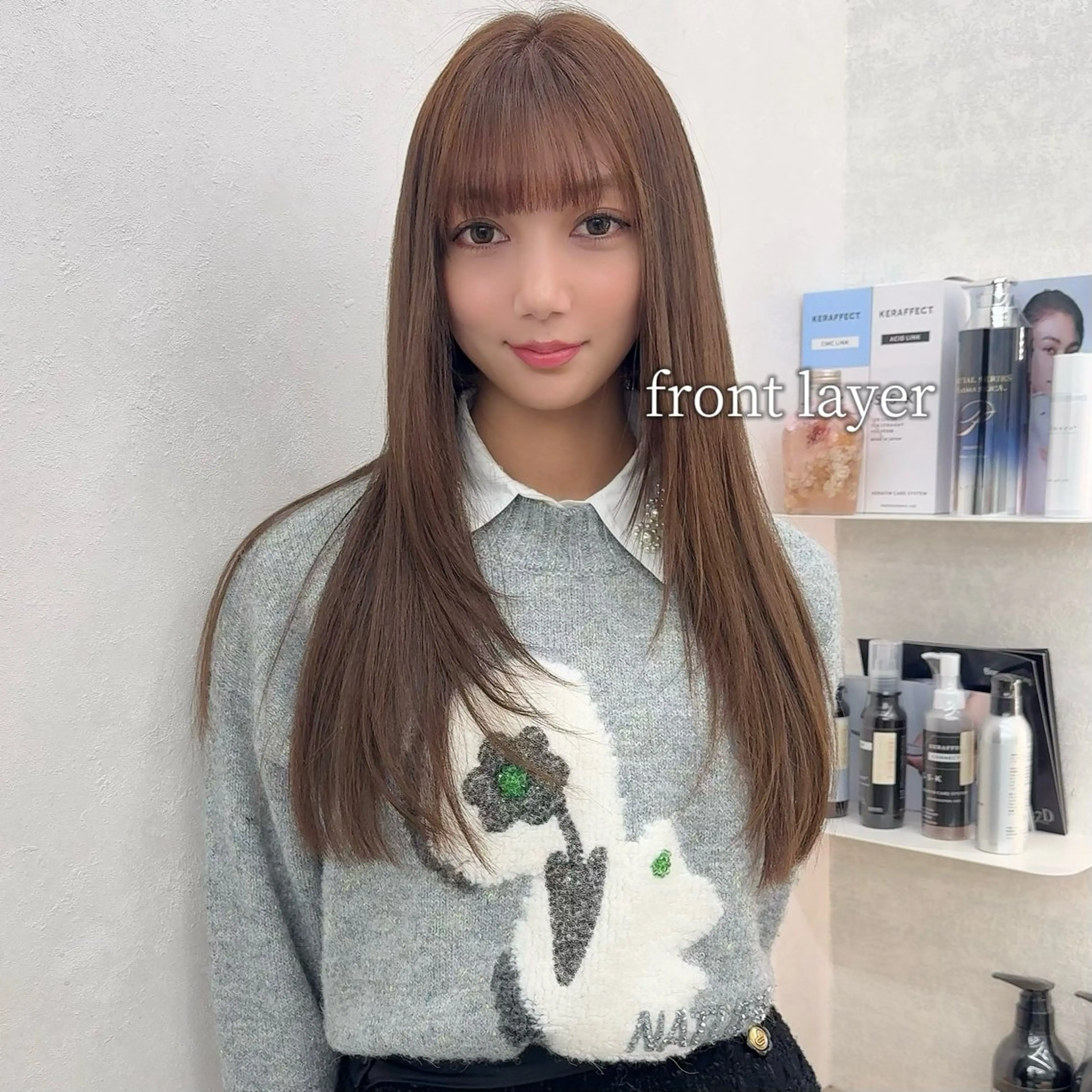 ロング youres hair 髪質改善トリートメント&ヘッドスパ  新宿三丁目店【ユアーズヘア】所属・🦋透明感カラー 👑NODOKA🦋のヘアスタイル