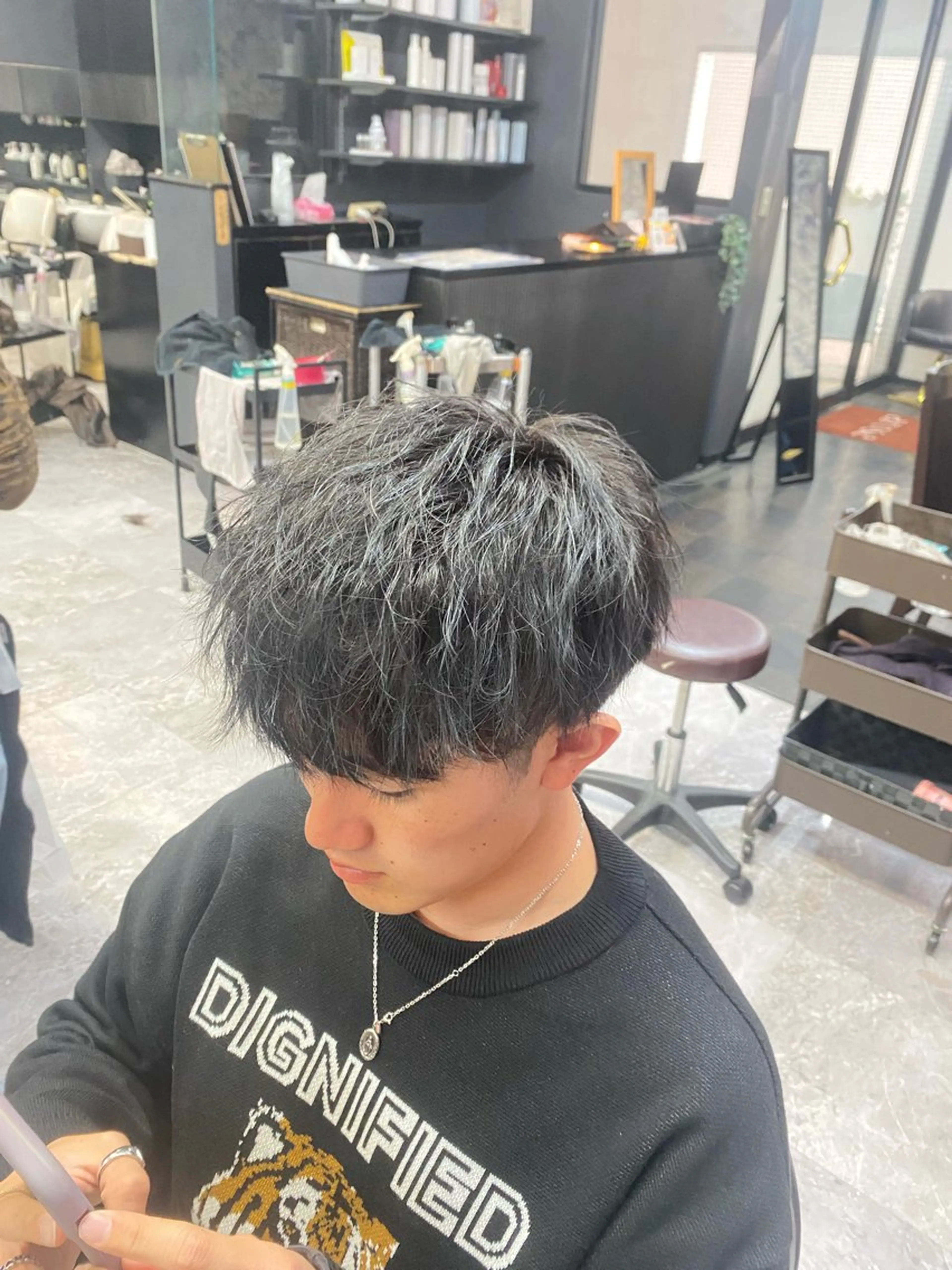 メンズ全種類パーマ➕炭酸スパ🌟の写真