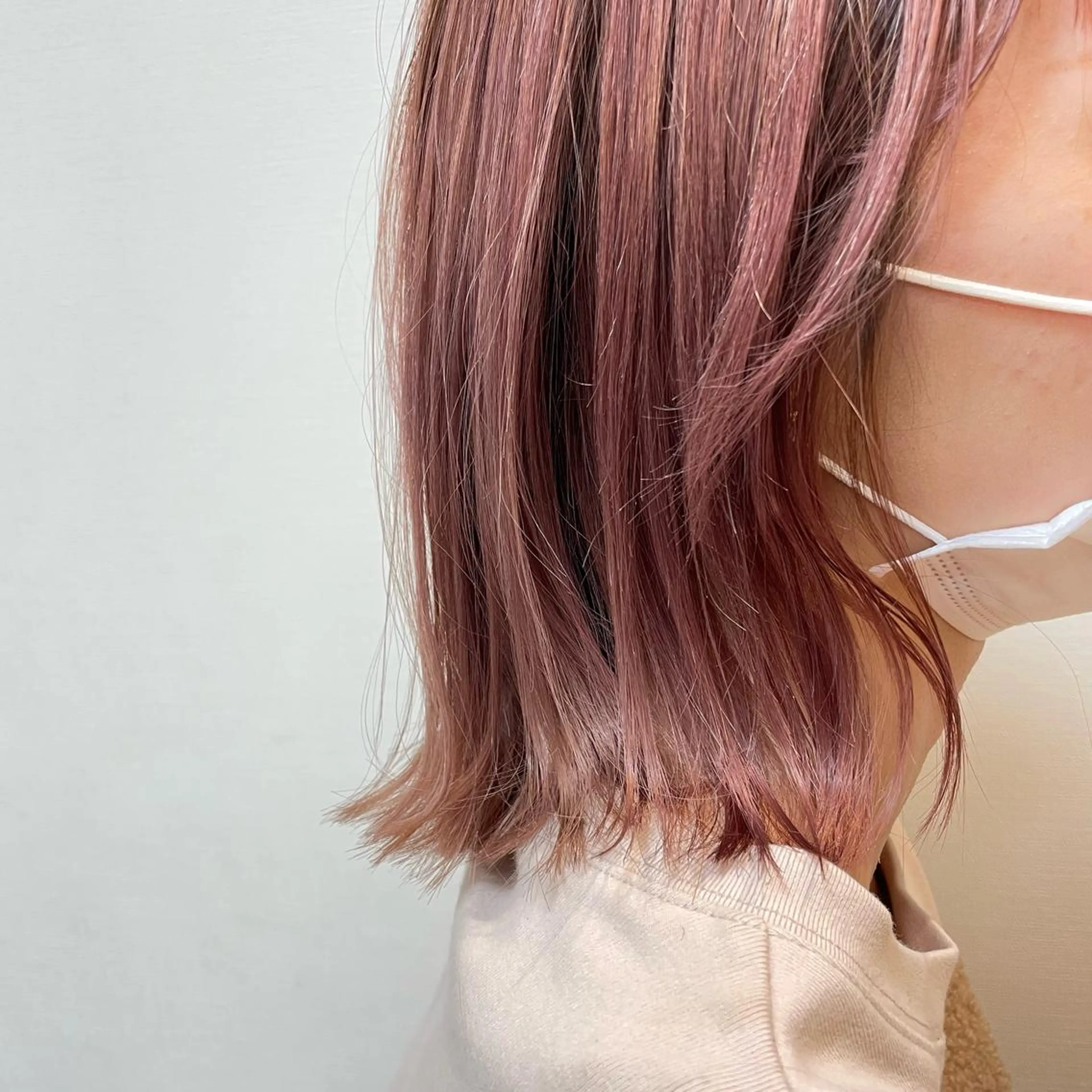 ミディアム カラー ピンクカラー ヘアカラー トリートメント ヘッドスパ 【STORY】 🧁misaki🧁のヘアスタイル