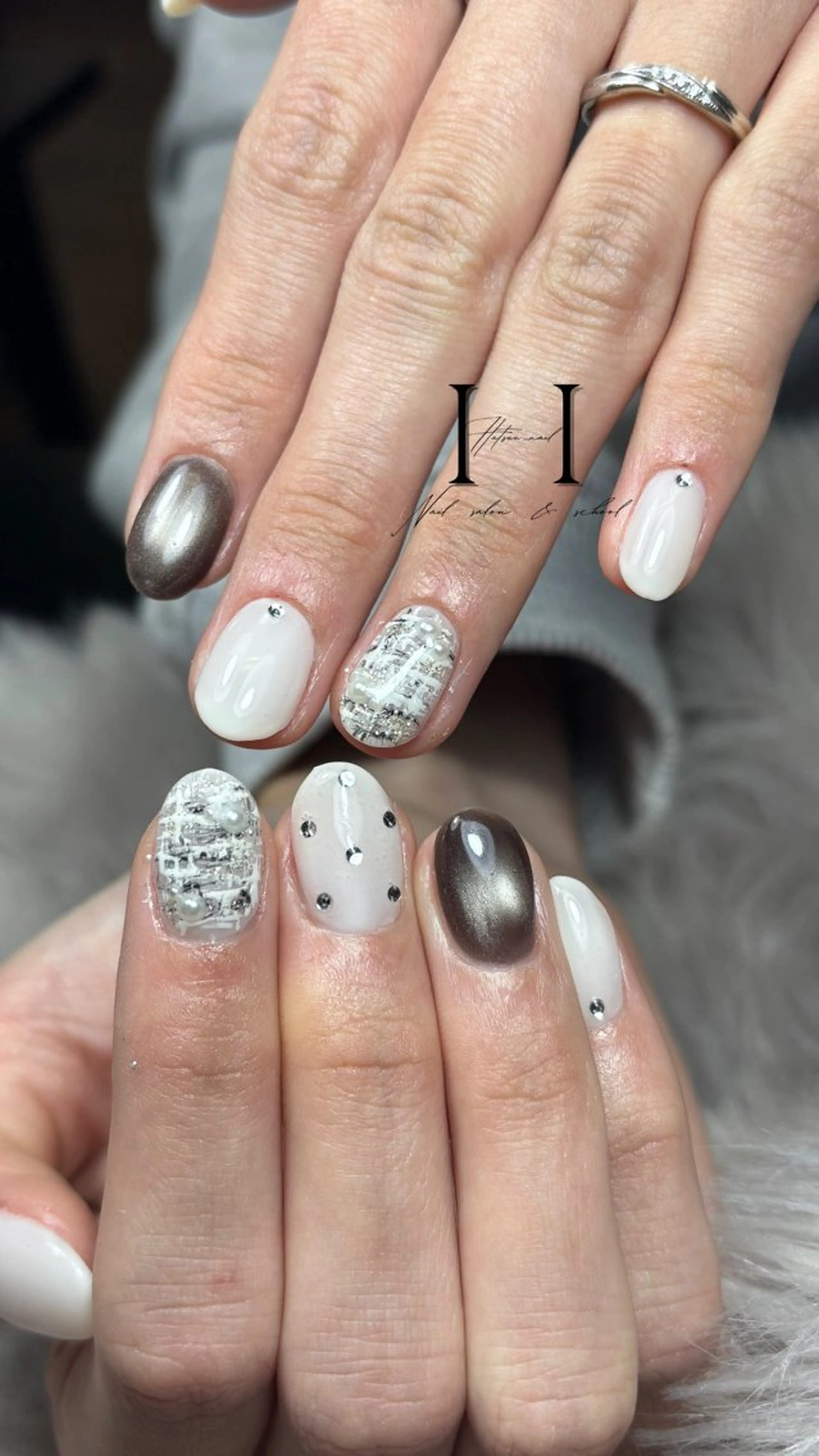 ネイル ツイードネイル Hatsuu nail所属・HatsuuNail salonアリスのネイルデザイン