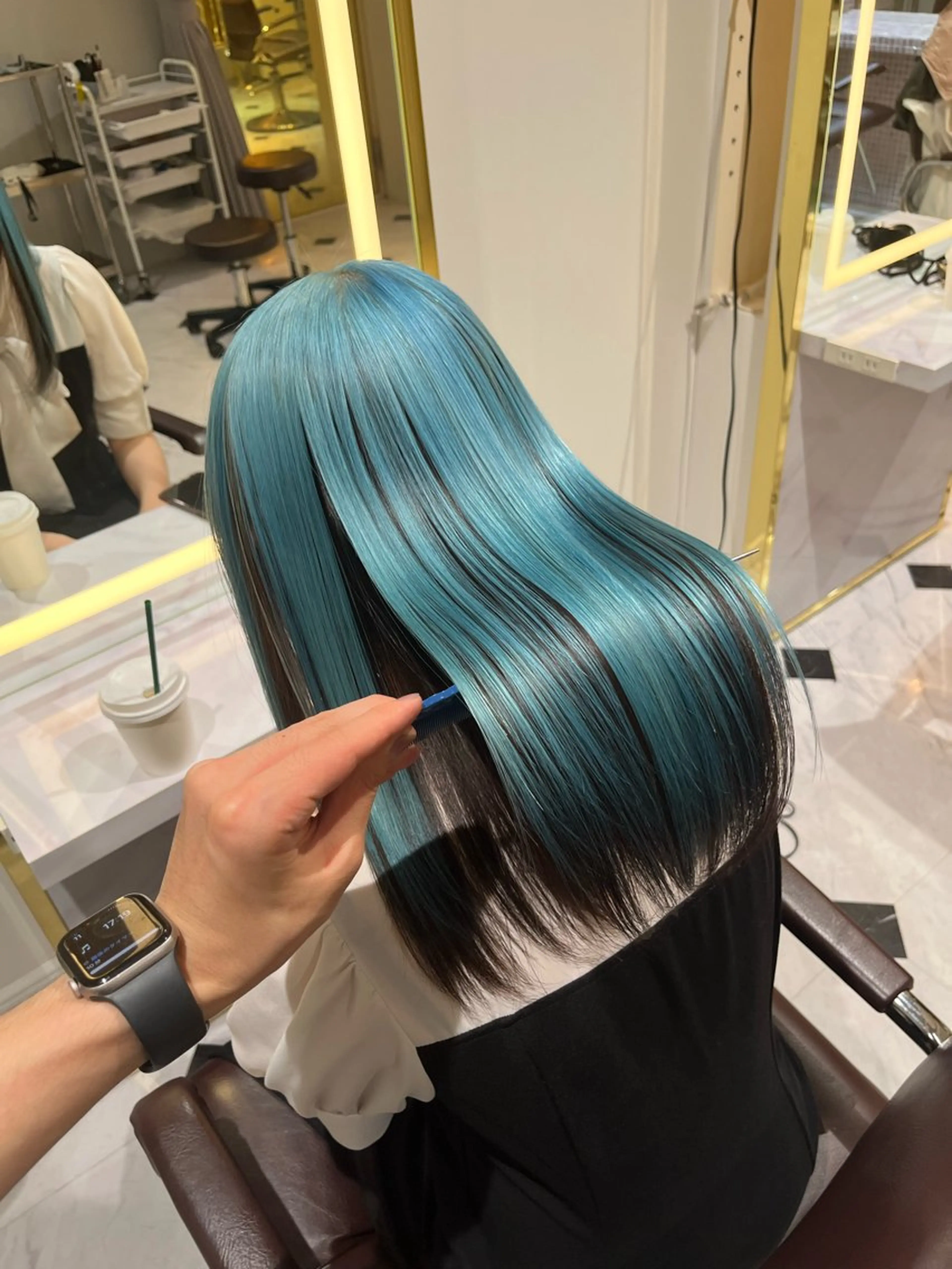 【ハイトーンしたいけど艶も欲しい貴方へ】ケアブリーチ＋カラー＋髪質改善トリートメント ⚠️補足説明必読の写真