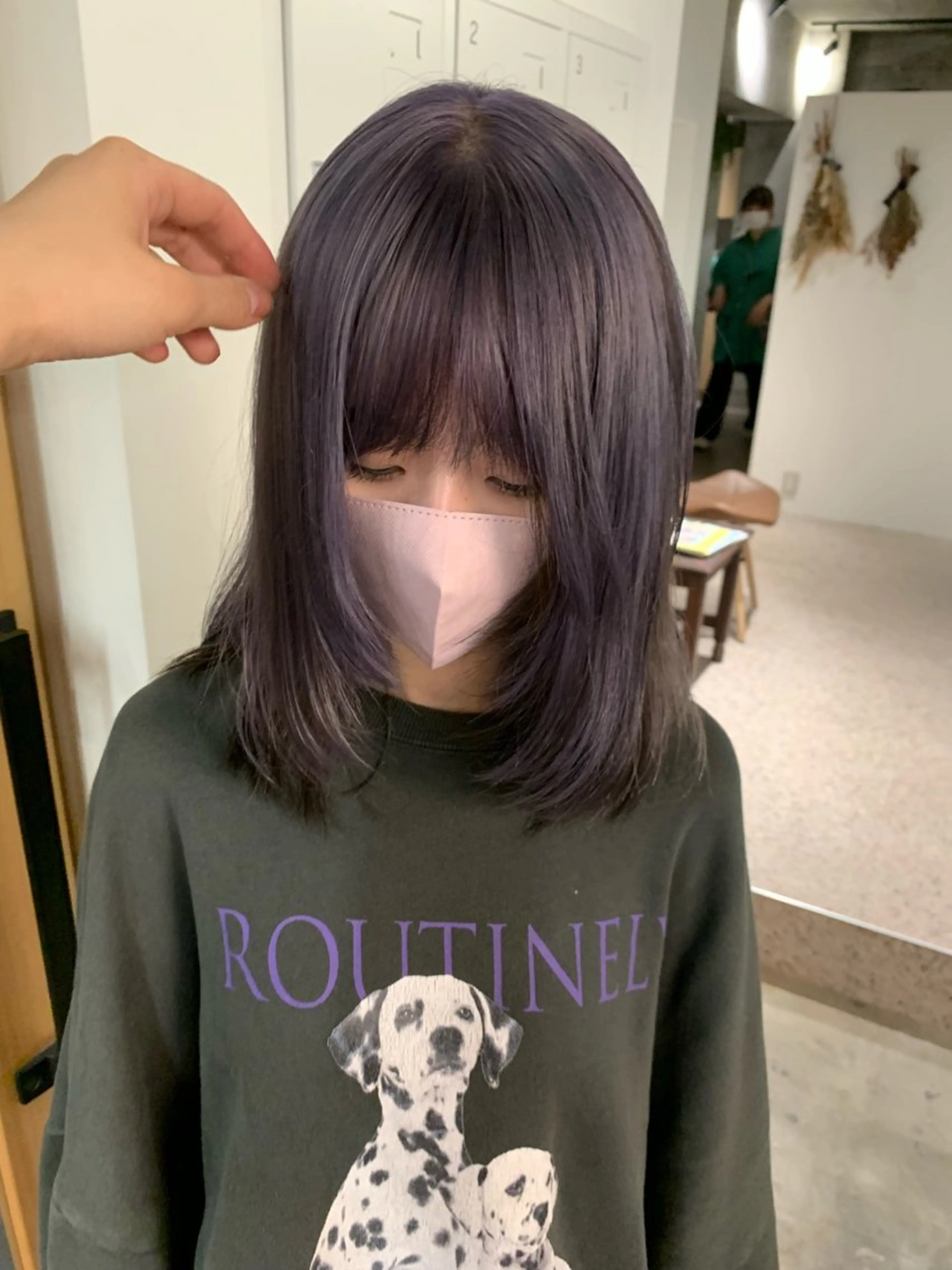 ミディアム ヘアカラー TONUKOA RUA下北沢店【トヌコア ルア】所属・丸山璃子 /パーマ/レイヤーのヘアスタイル