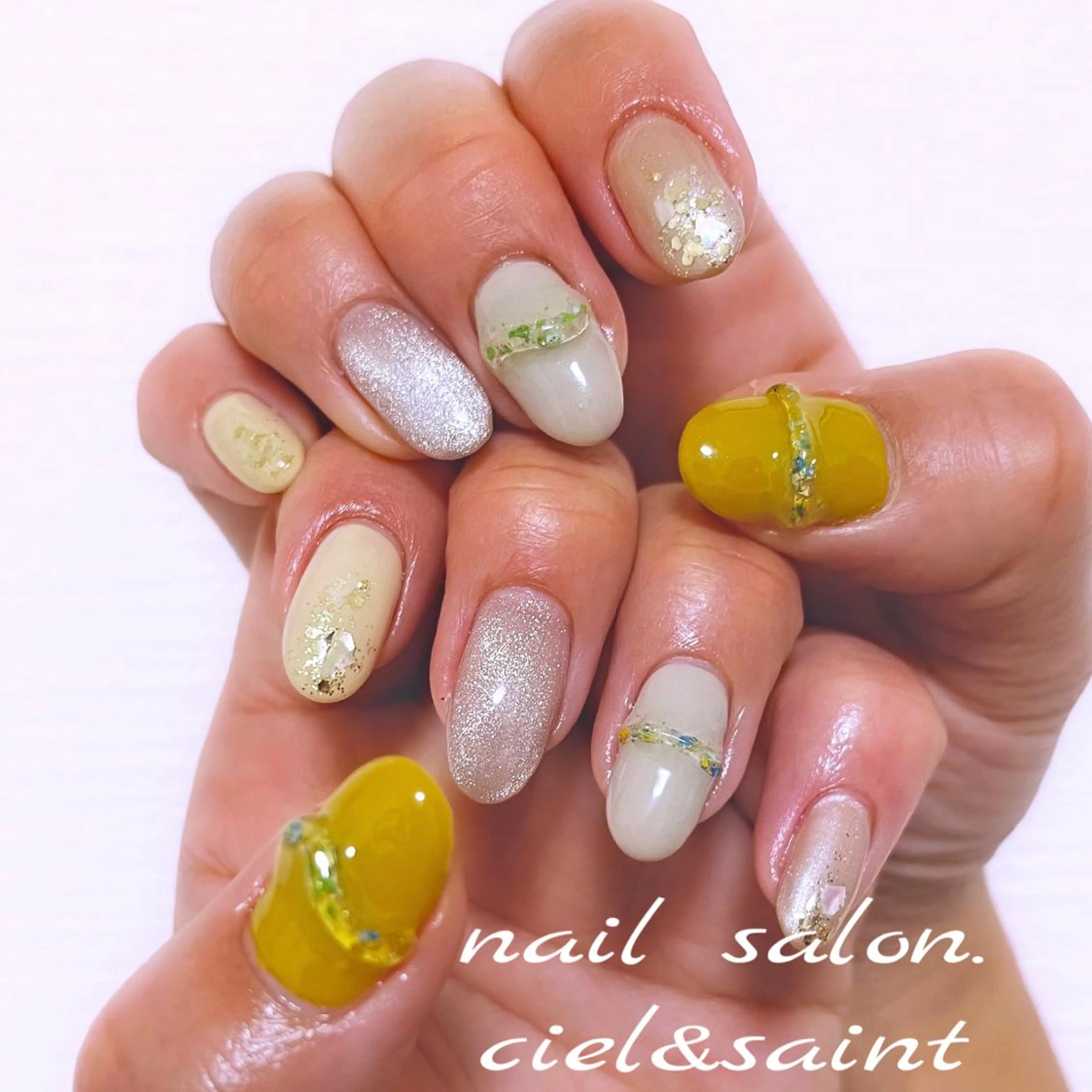 ネイル フラワーネイル nail salon ciel&saintのネイルデザイン