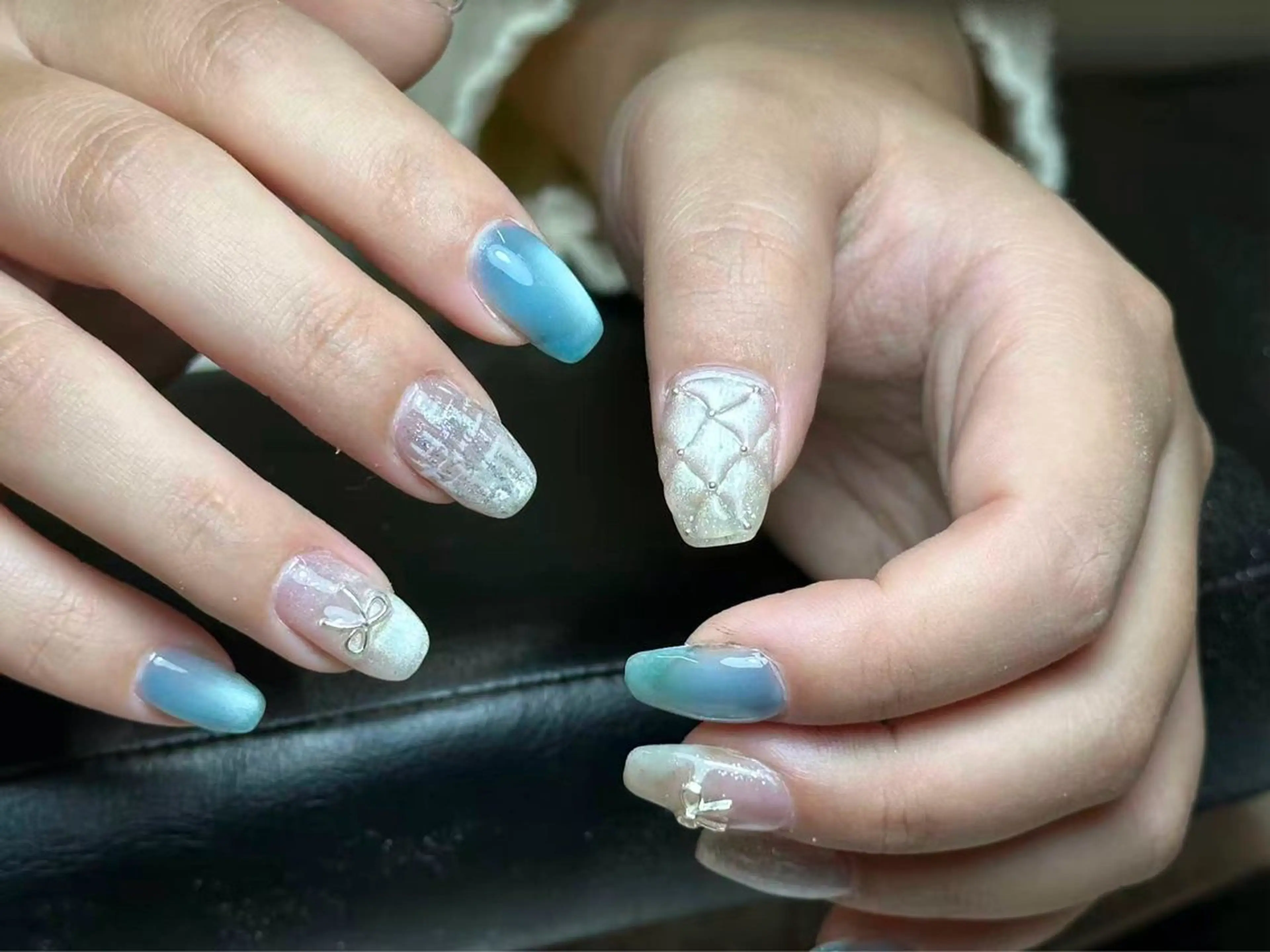 ネイル アートネイル 韓国ネイル 持ち込み ニュアンスネイル ワンカラーネイル イブ ネイリのネイルデザイン