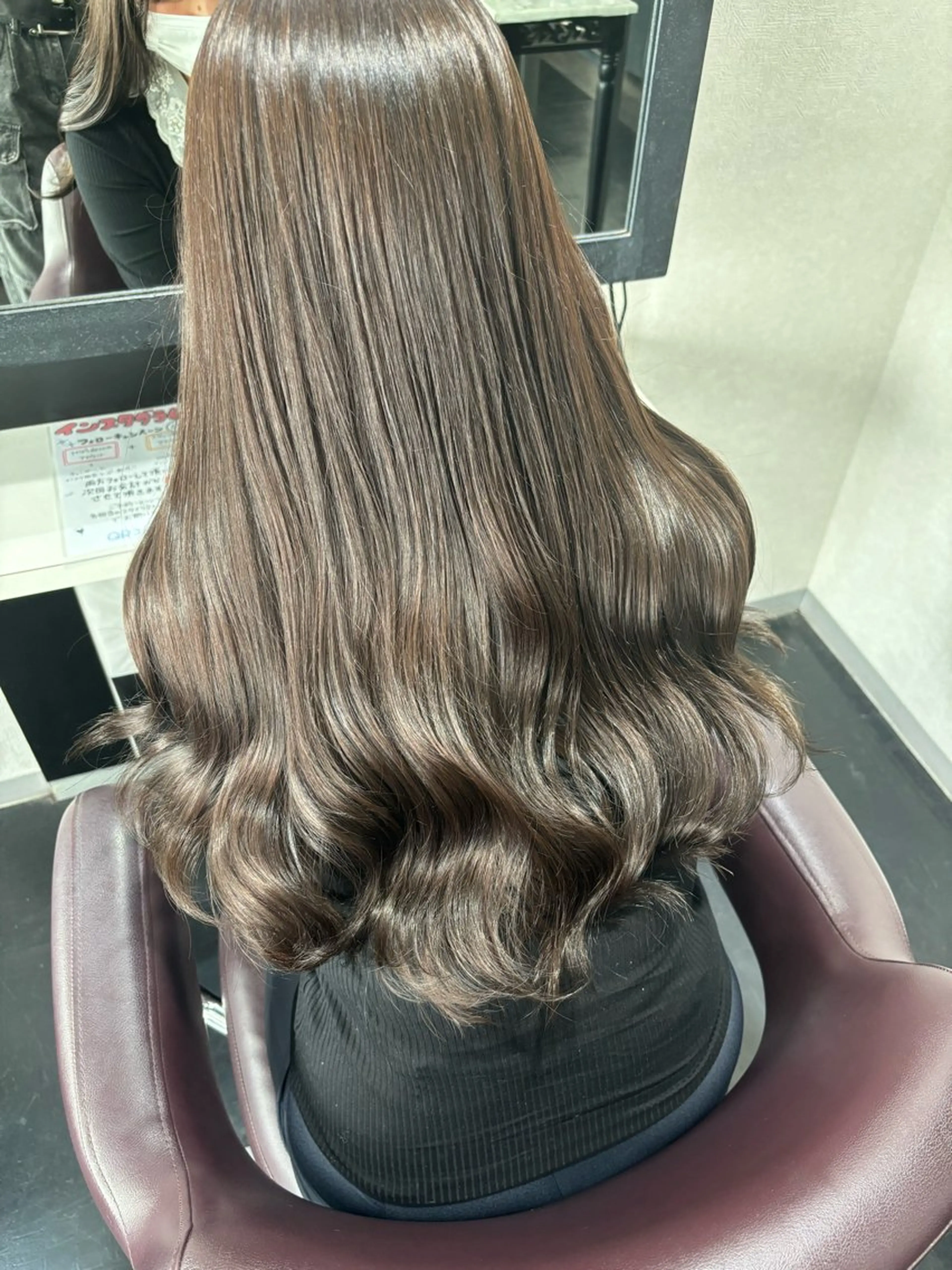 ロング カラー ベージュカラー 透明感カラー オリーブベージュ mizu kiのヘアスタイル