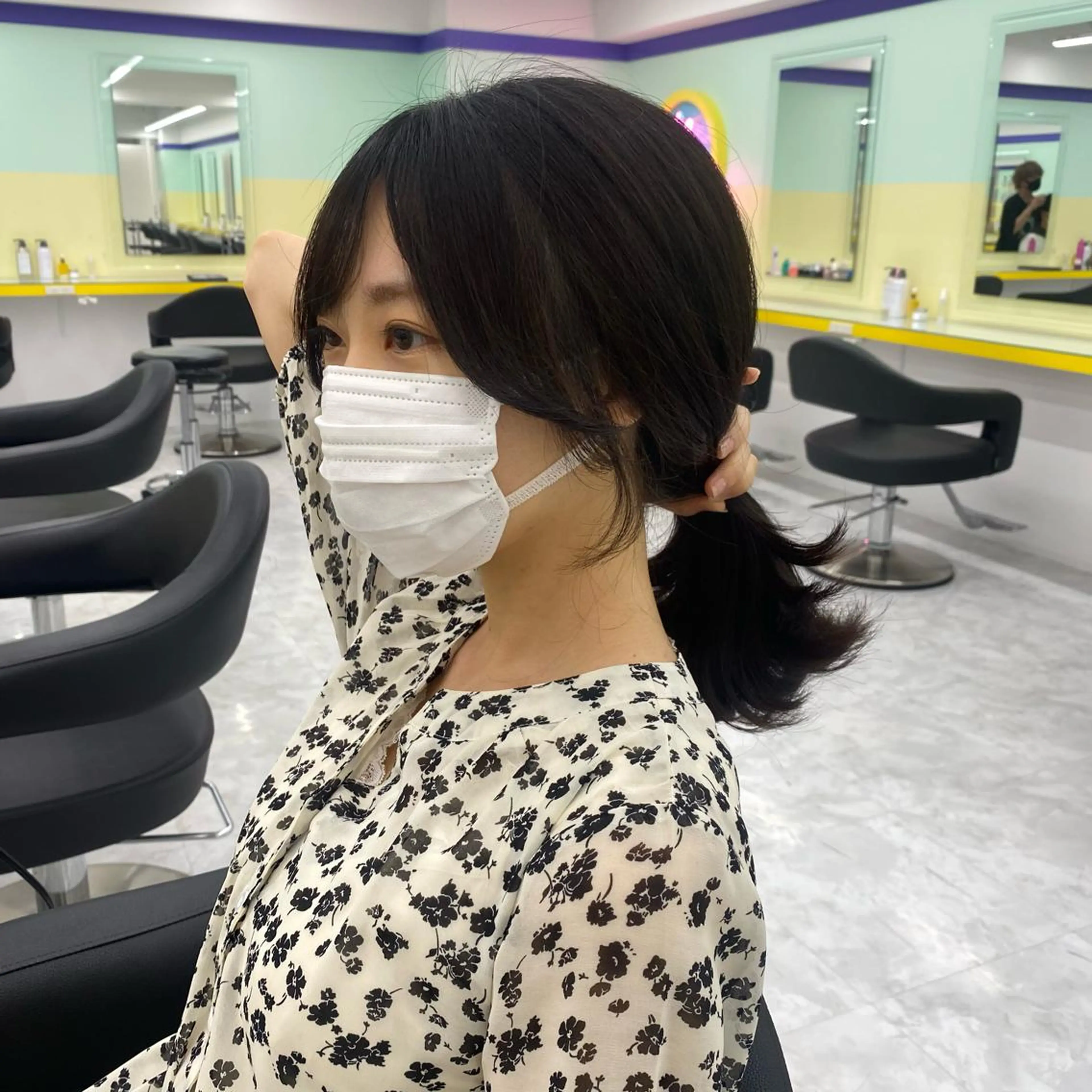ロング カラー パーマ ヘアアレンジ メンズ キッズ ネイル マツエク・マツパ アイブロウ Lumo所属・💖横浜ブリーチなし 💖MIHOのヘアスタイル