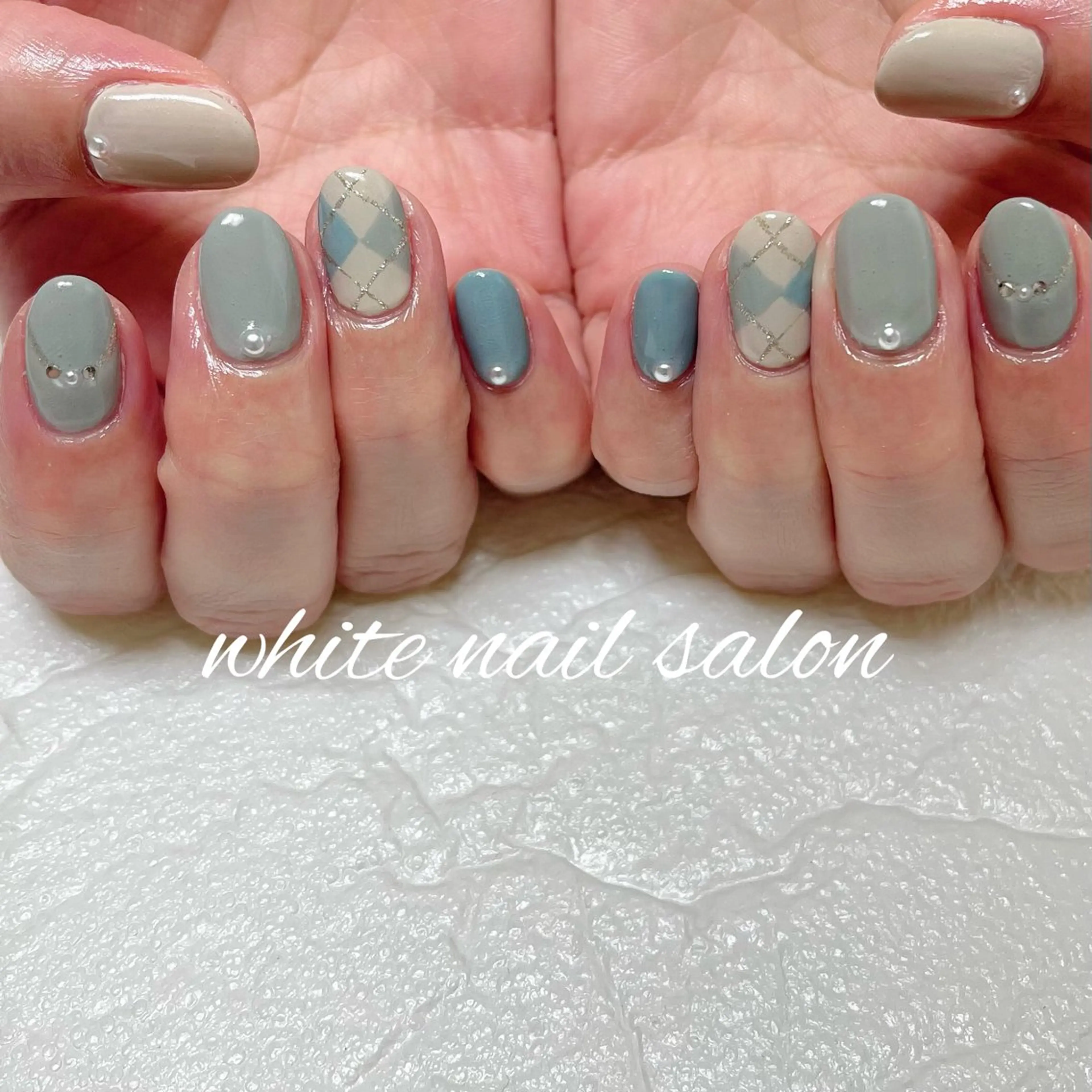 ネイル ラメ(グリッター) ハンドネイル white nail salonのネイルデザイン