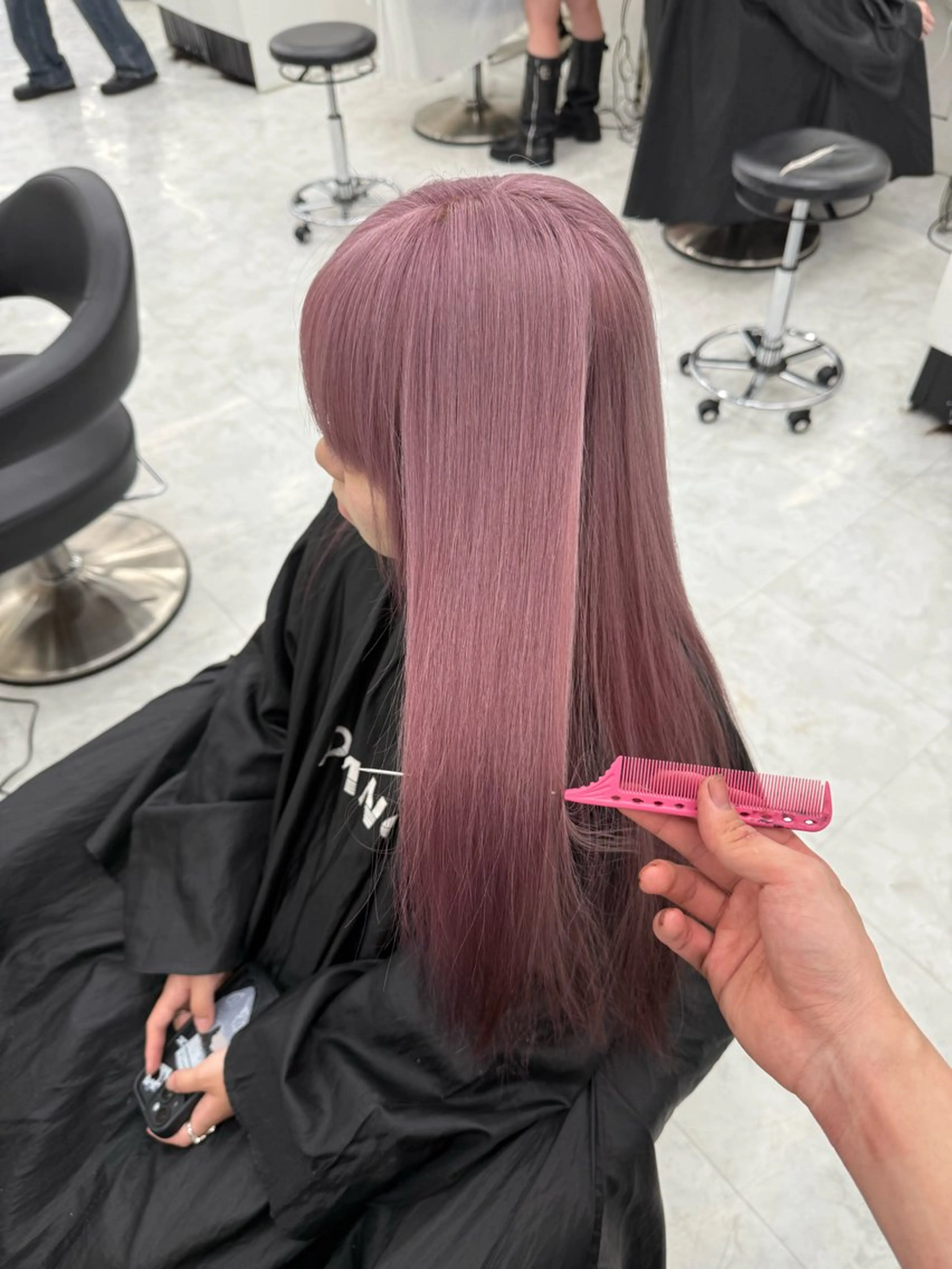 カラー ヘアカラー 透ける透明感カラー 🤍anju🎀のヘアスタイル