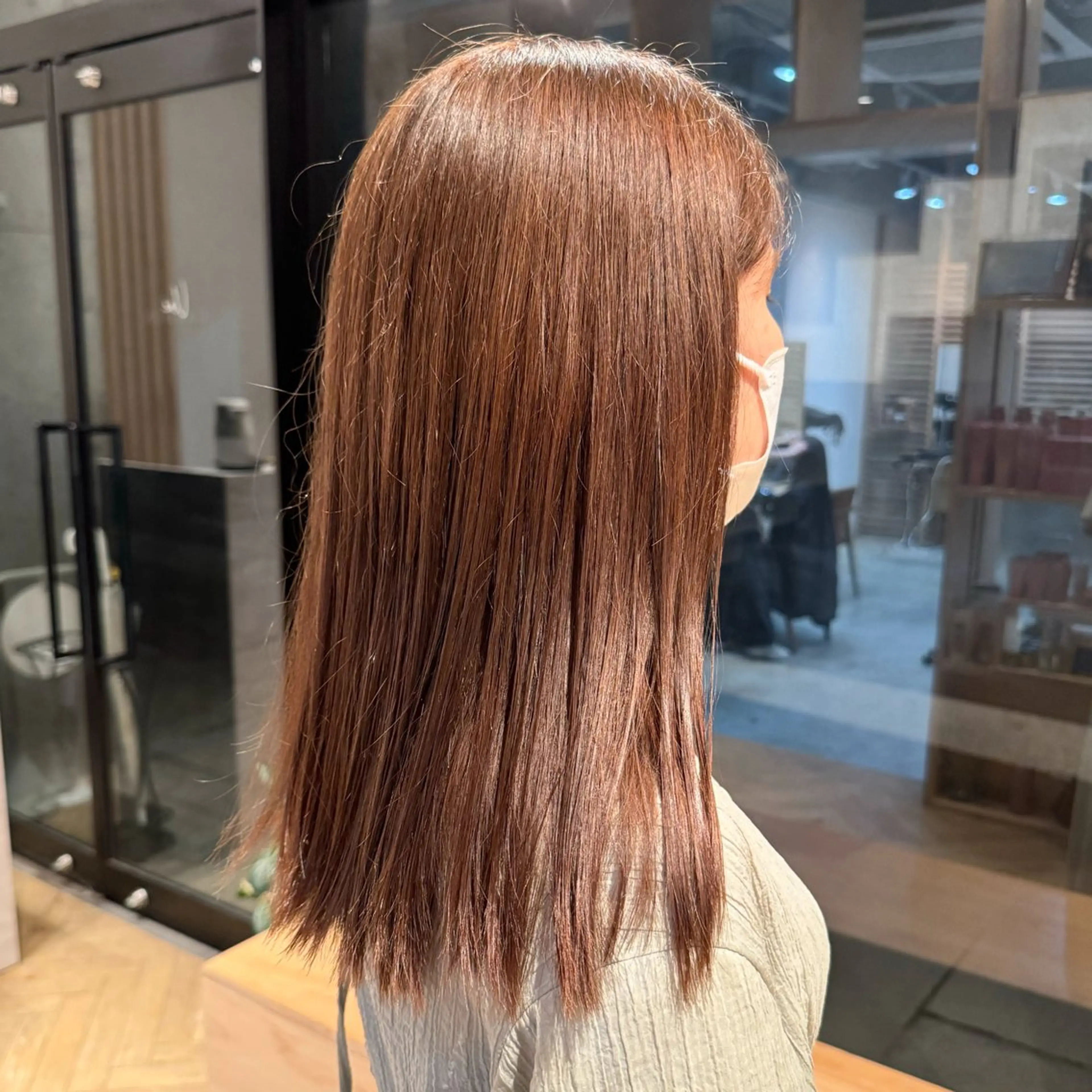 ミディアム カラー カット ヘアカラー トリートメント 透明感カラー/レイ ヤー/Nana🌈のヘアスタイル