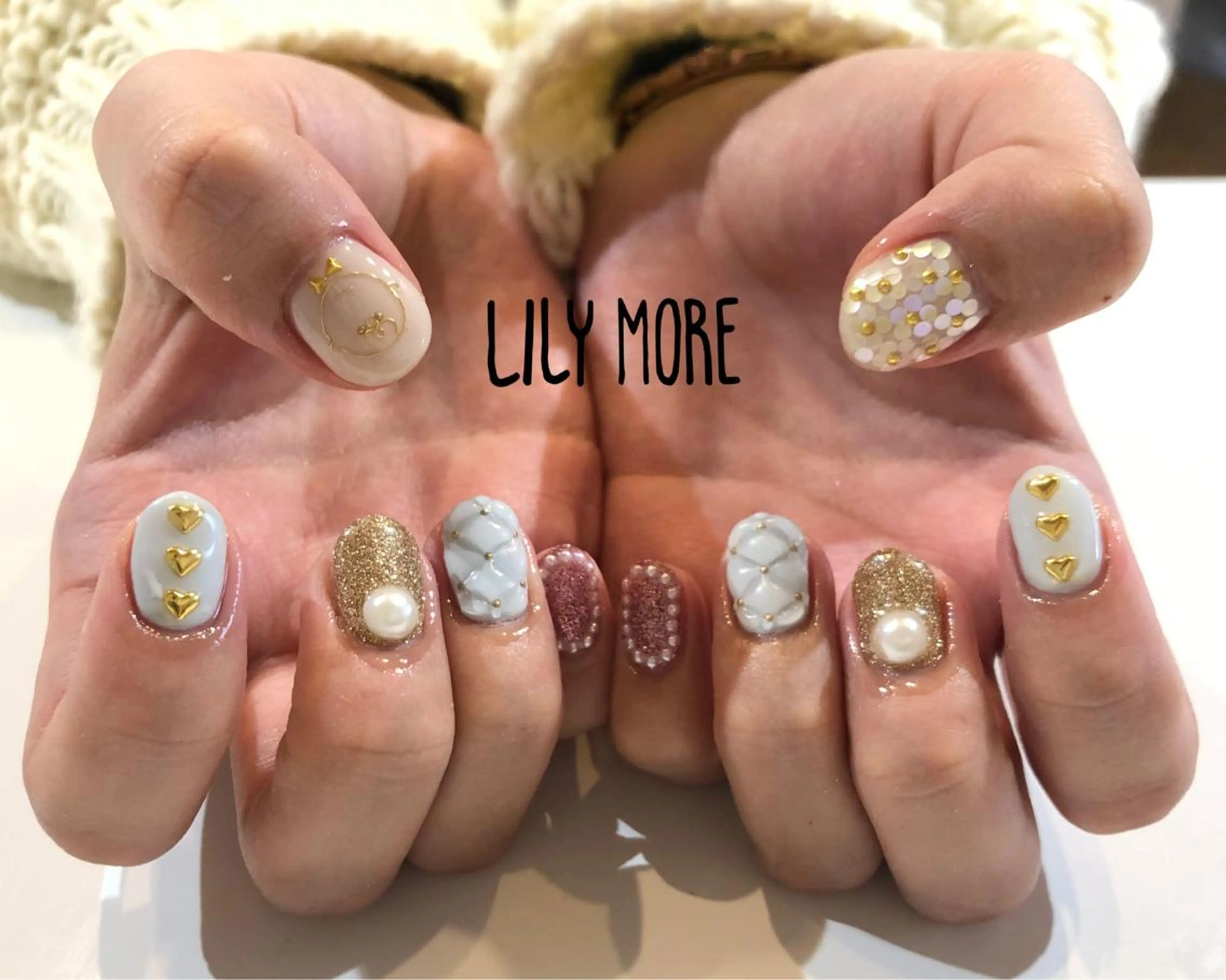 ネイル ブラウン Lily closetのネイルデザイン