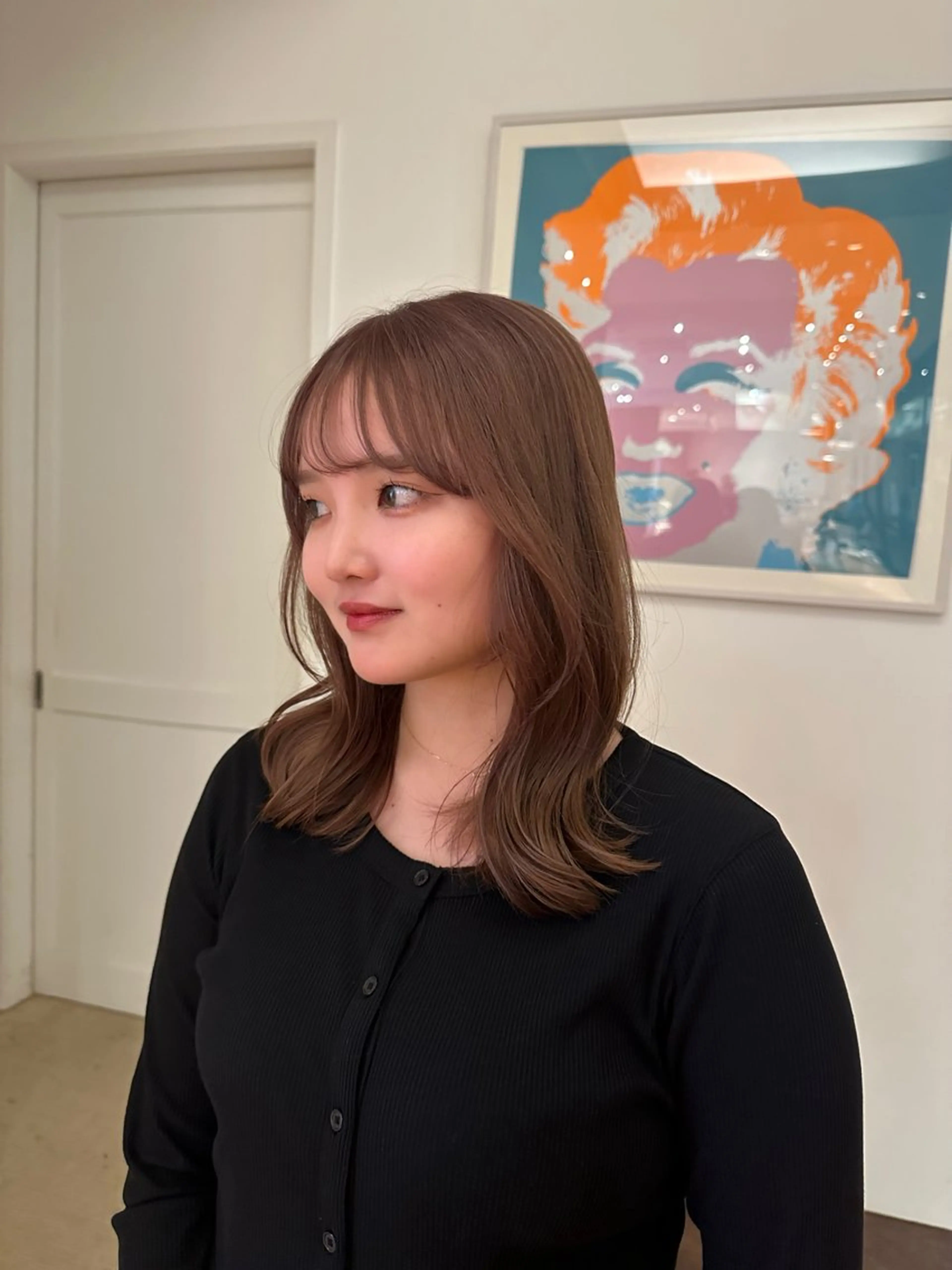 ミディアム ヘアカラー 美 海のヘアスタイル