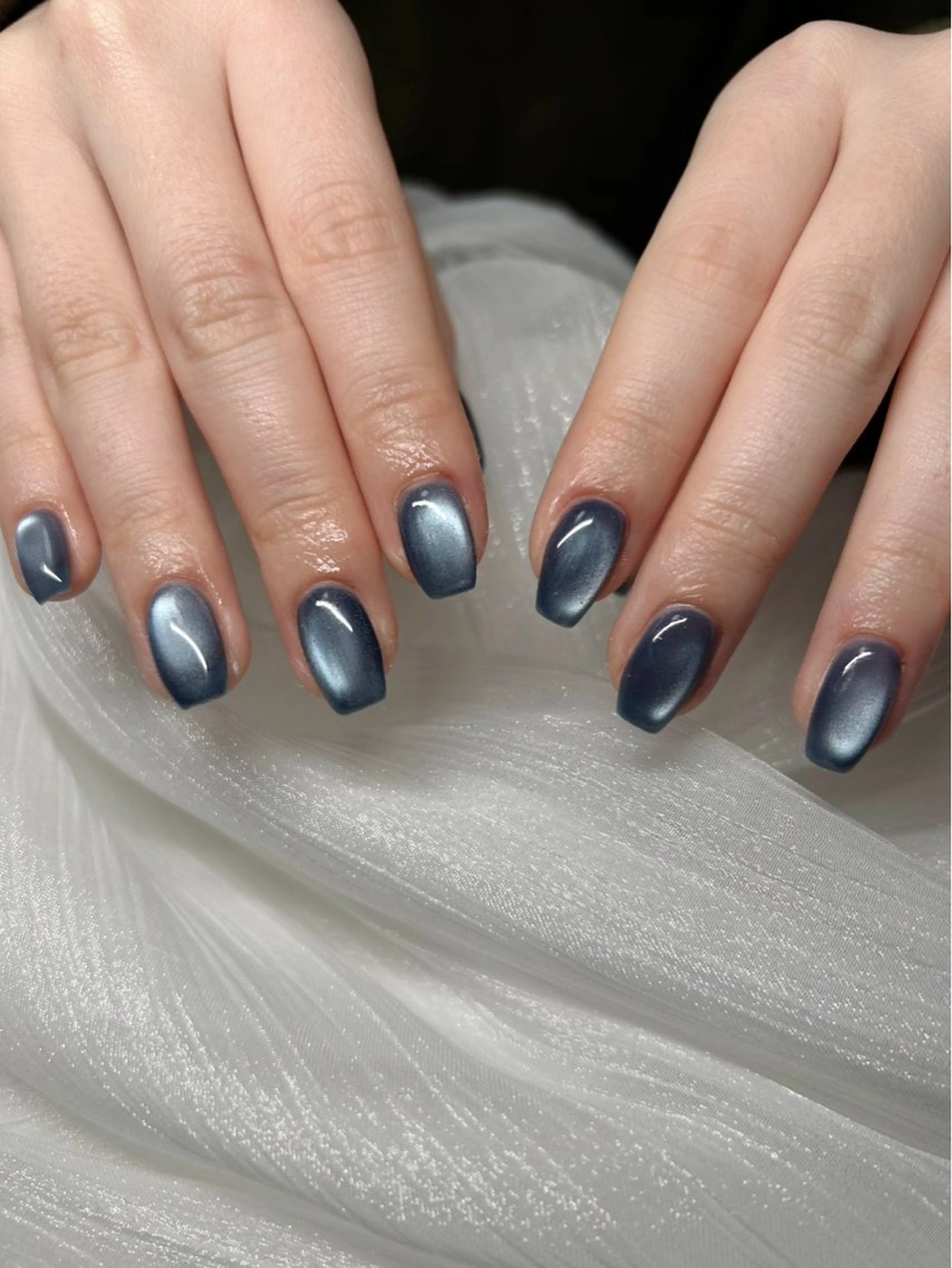 ネイル アートネイル 韓国ネイル マグネットネイル 持ち込み ワンホンネイル ハンドネイル atelier nail studio所属・atelier nailstudioのネイルデザイン