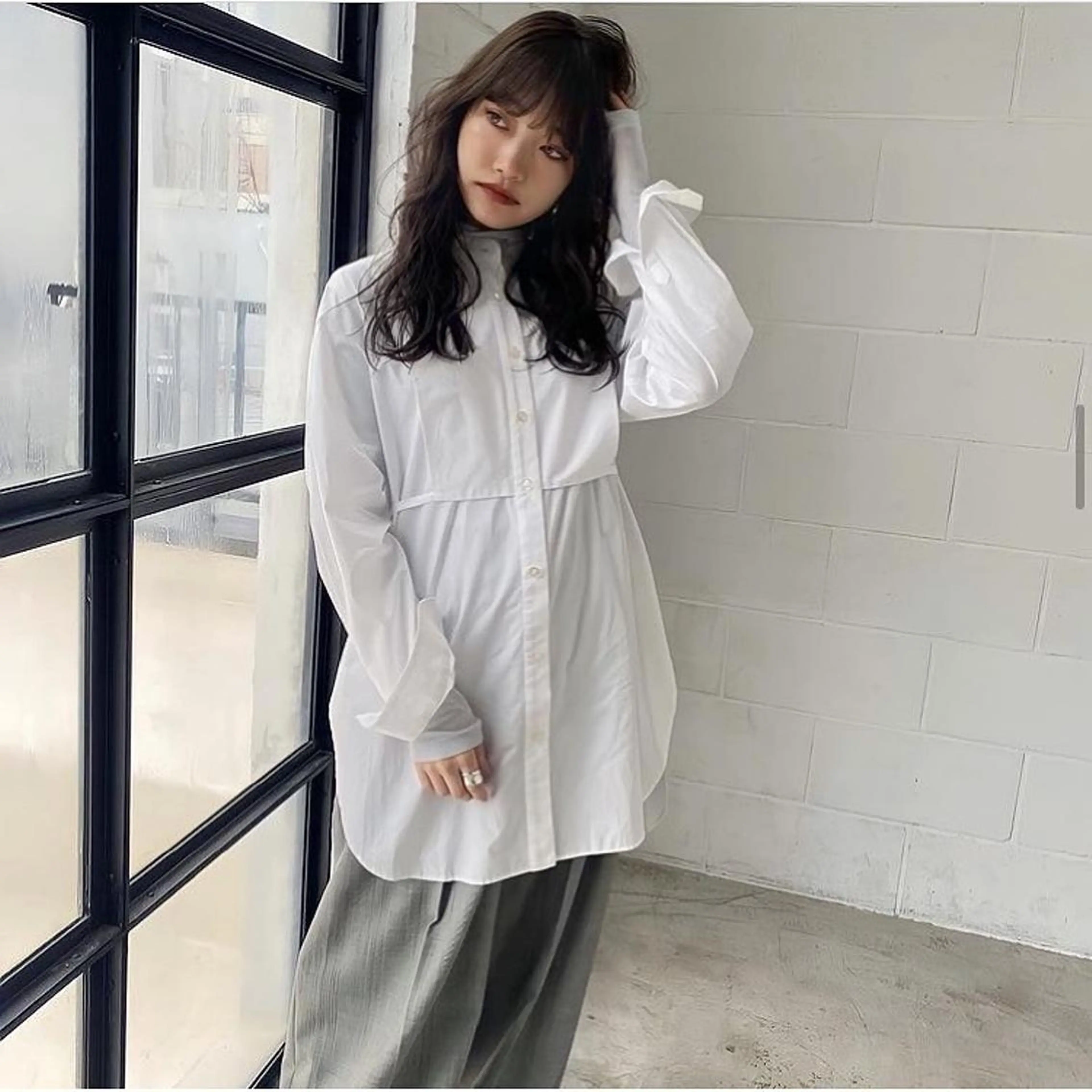 ミディアム カラー ヘアアレンジ アッシュ ベージュカラー ブルーカラー ブルーアッシュ 透明感カラー 韓国/髪質改善💘 櫻井かれんのヘアスタイル