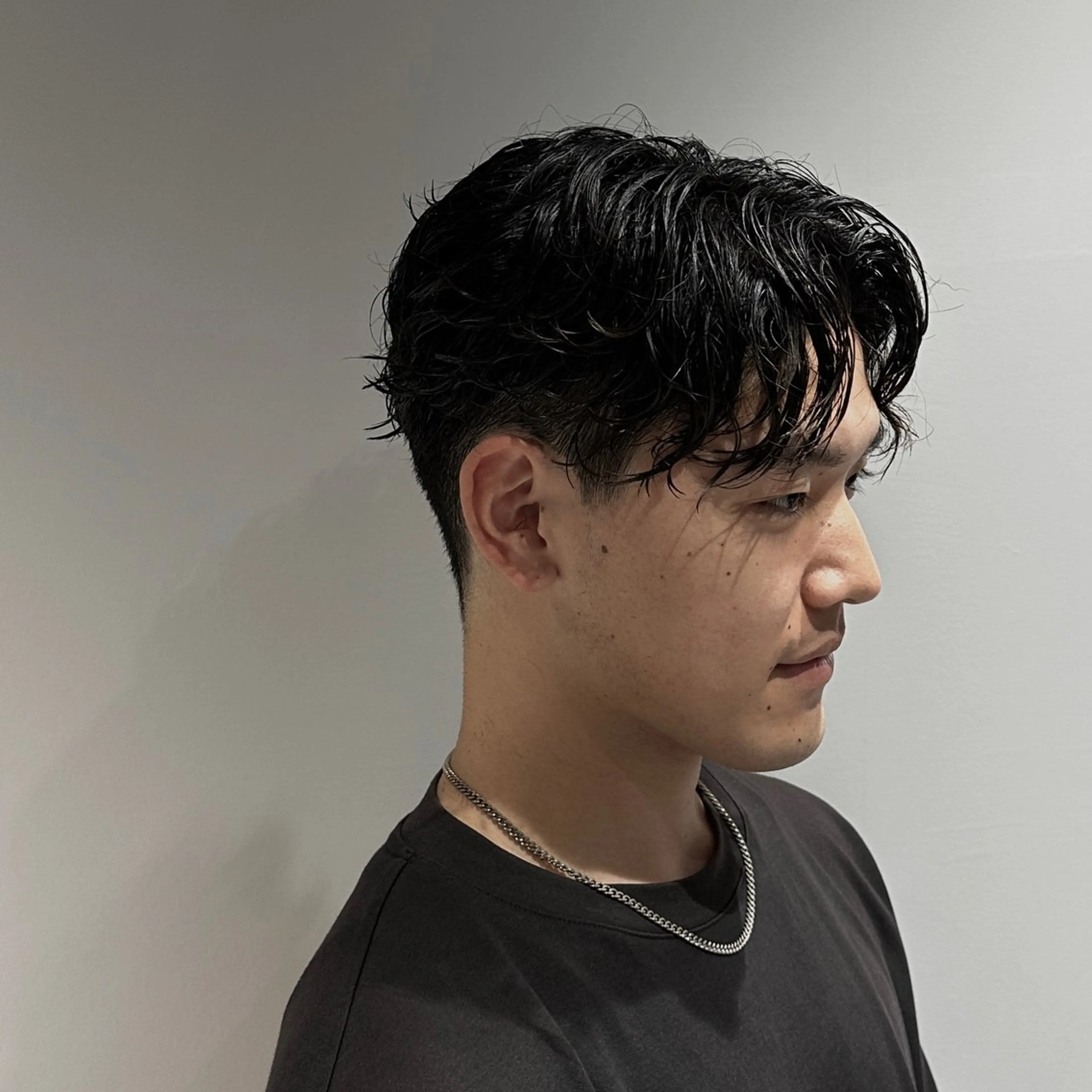 ショート カラー ヘアアレンジ メンズ センターパート ショートヘア The faderz barbershop所属・フェードモデル限定 🔥高円寺Maiのヘアスタイル