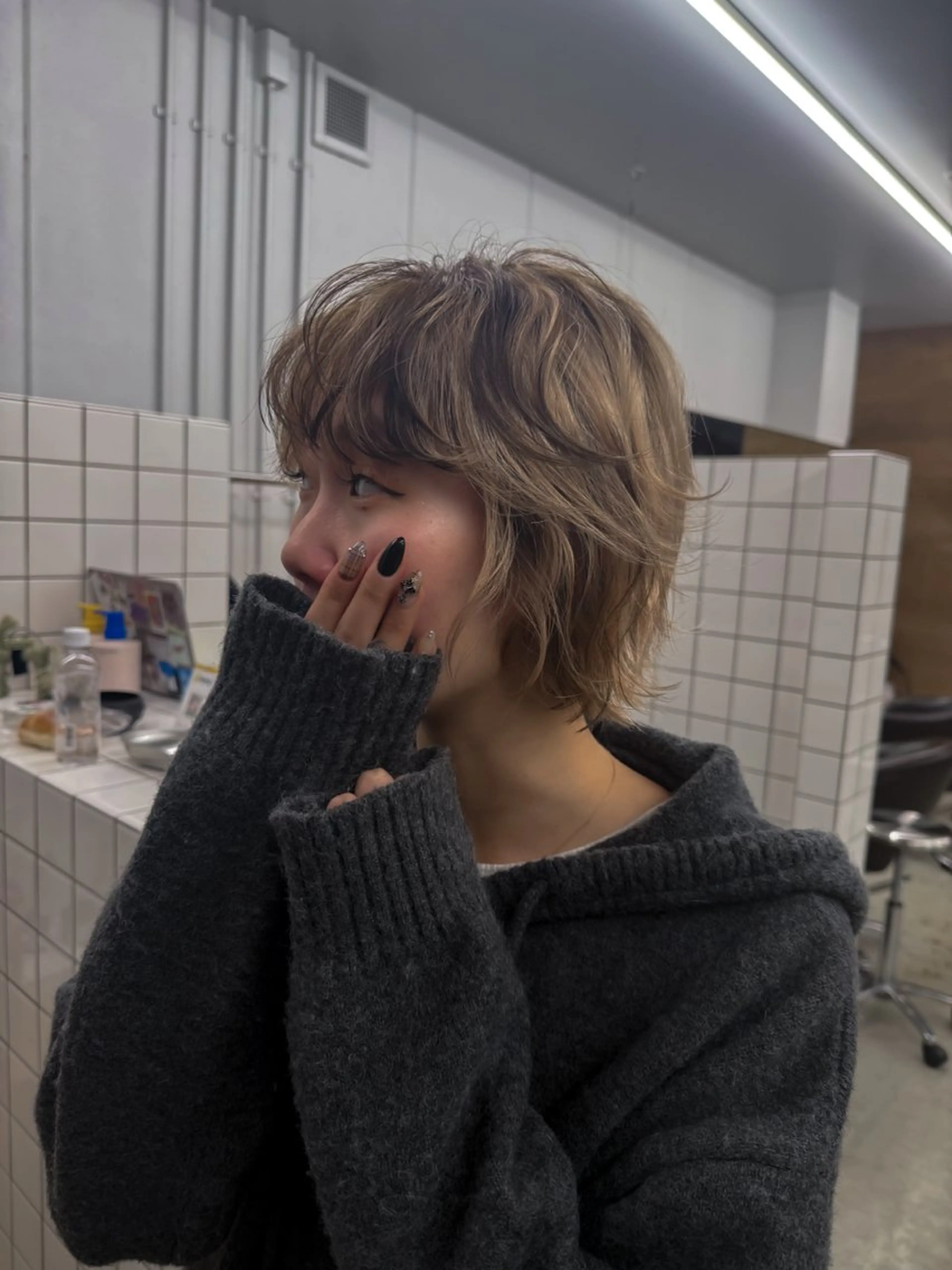 ショート カラー カット ヘアカラー 関 京磨のヘアスタイル