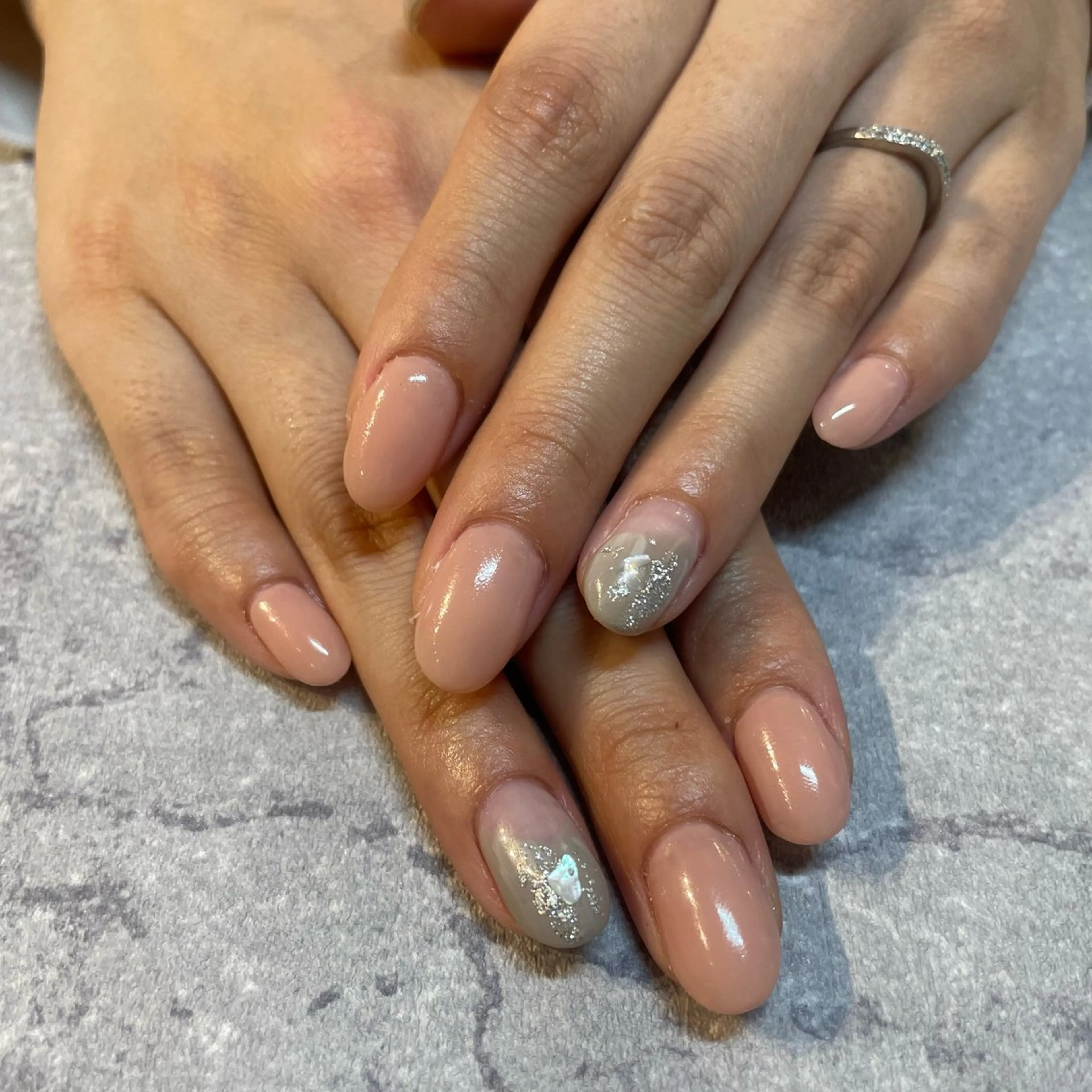 ネイル ニュアンスネイル みなみ❤︎ジャニオタ ネイリスト/堺筋本町のネイルデザイン