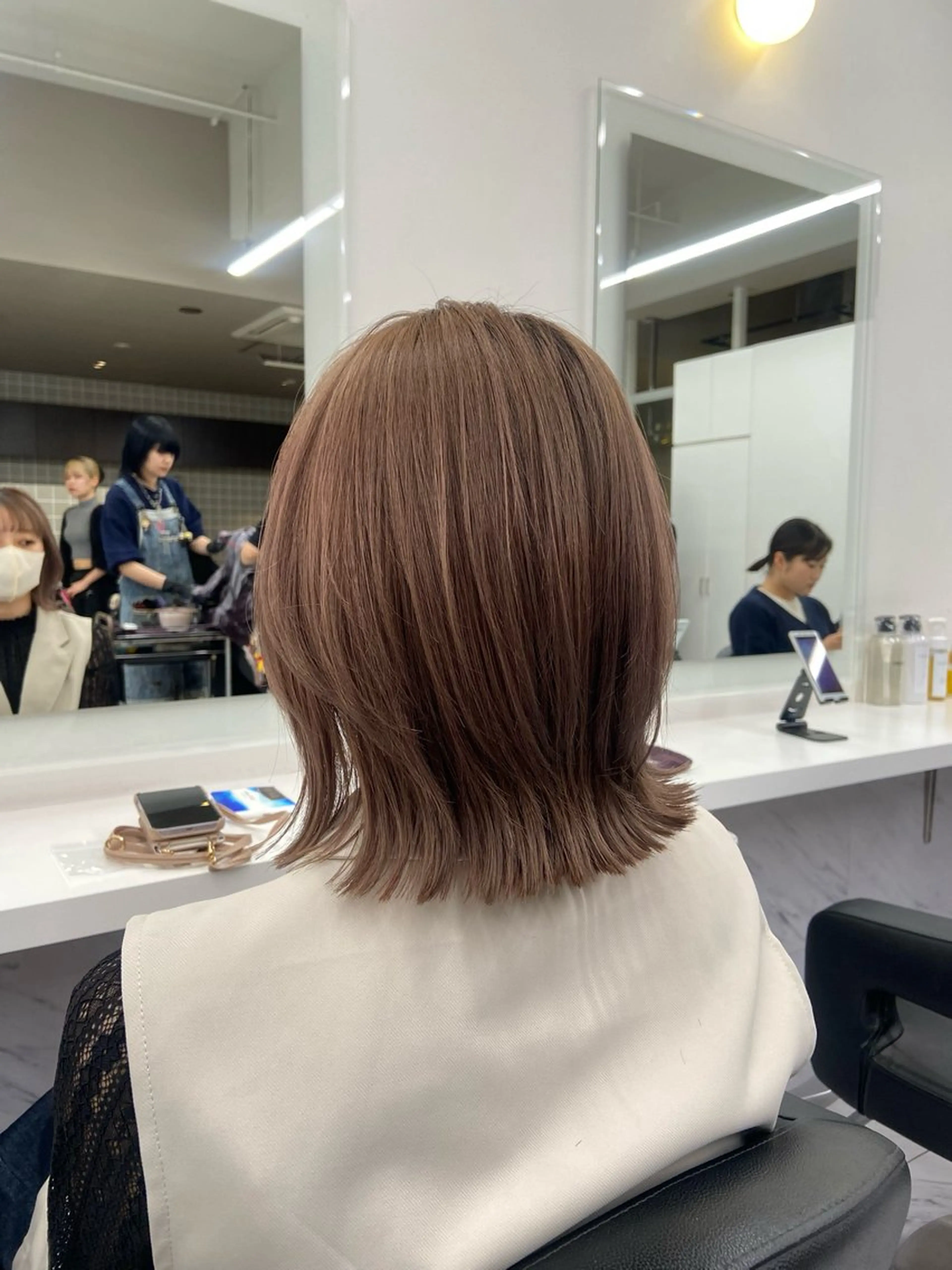 ショート カラー ヘアアレンジ flammeum所属・ハイトーン/ボブ /misakiのヘアスタイル