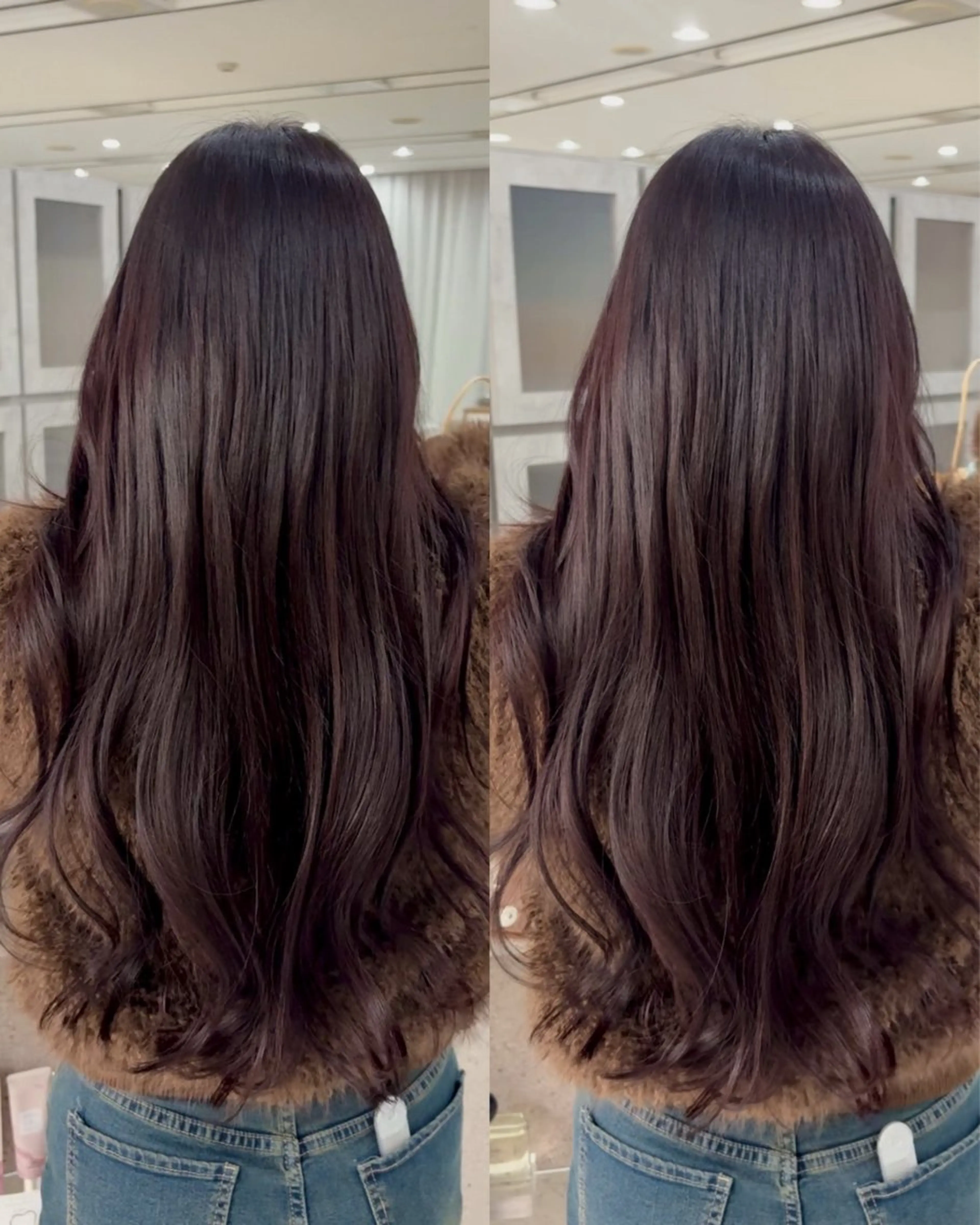 ロング カラー カット ヘアカラー トリートメント アイナ🤍レイヤー カット/透明感ヘアのヘアスタイル