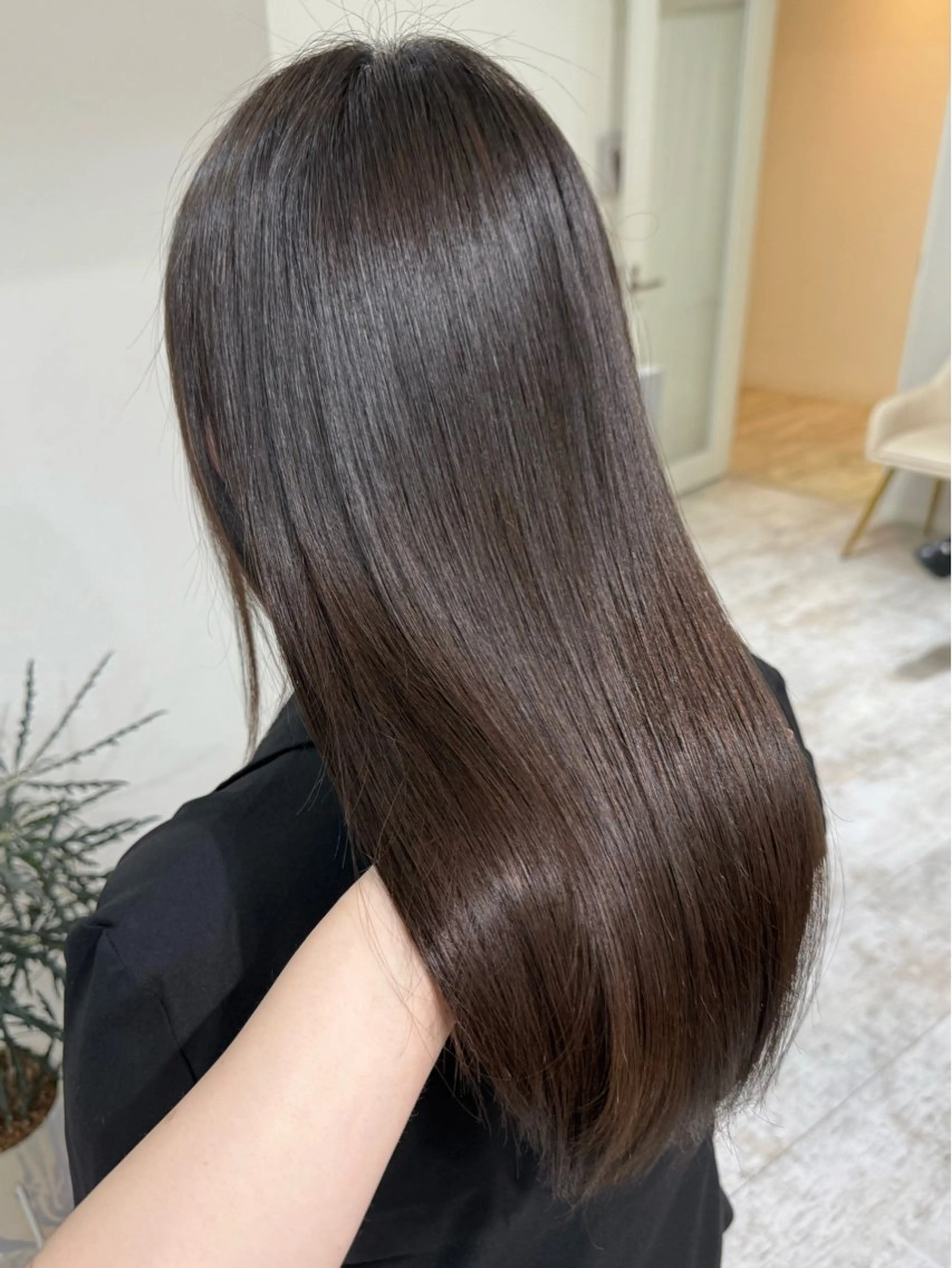 ロング カット ヘアカラー トリートメント piLLon/ RYUKAのヘアスタイル