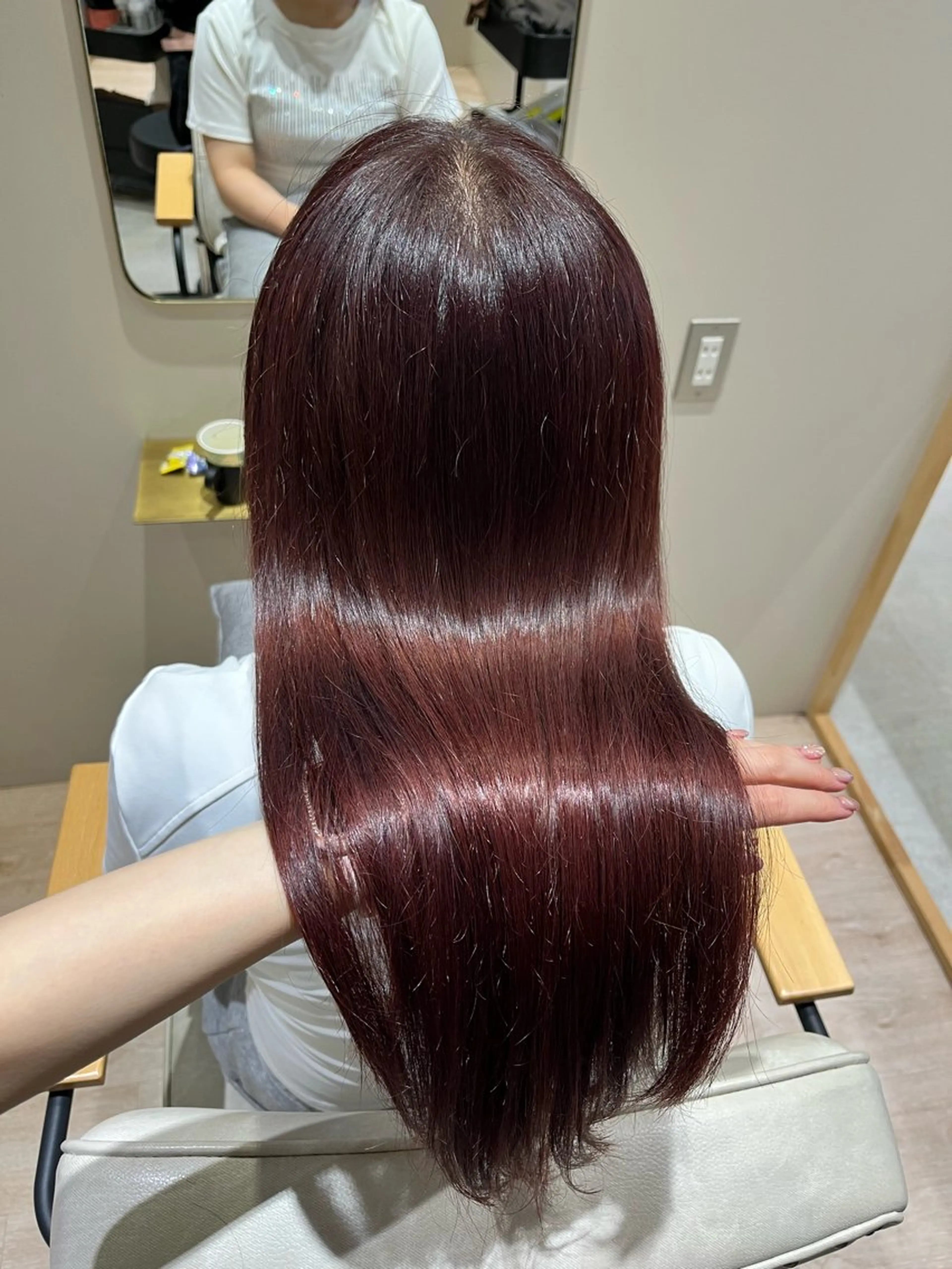 ロング カラー ヘアアレンジ ブリーチ ブラウンカラー ダブルカラー ブリーチなしカラー ピンクカラー ヘアカラー トリートメント hazuki🐈‍⬛ 透明感カラーのヘアスタイル