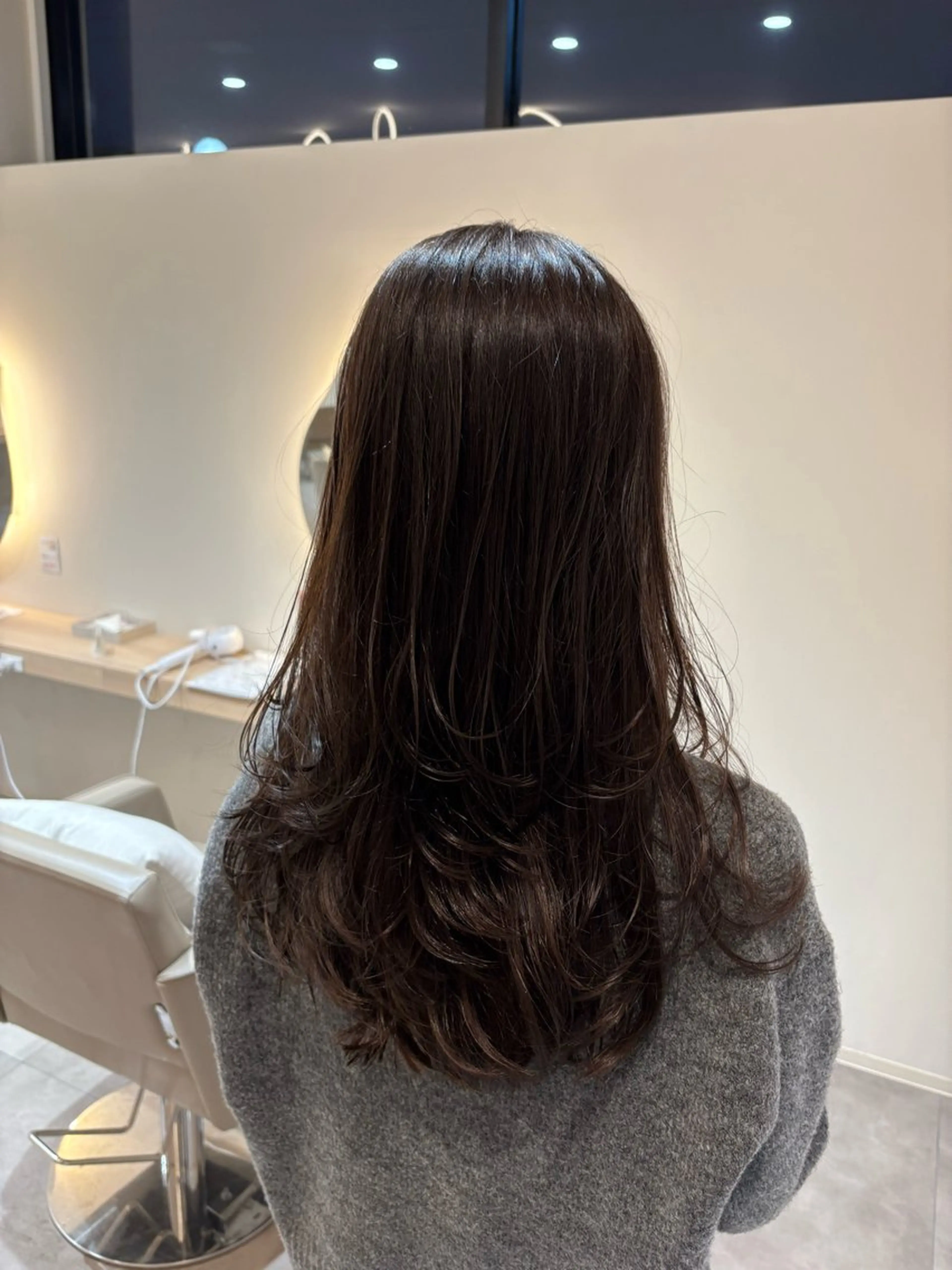 ロング カラー ブリーチ グレージュ ブリーチなしカラー レイヤーカット カット ヘアカラー レイヤー/透明感/髪 質改善/メンズ/佐藤のヘアスタイル